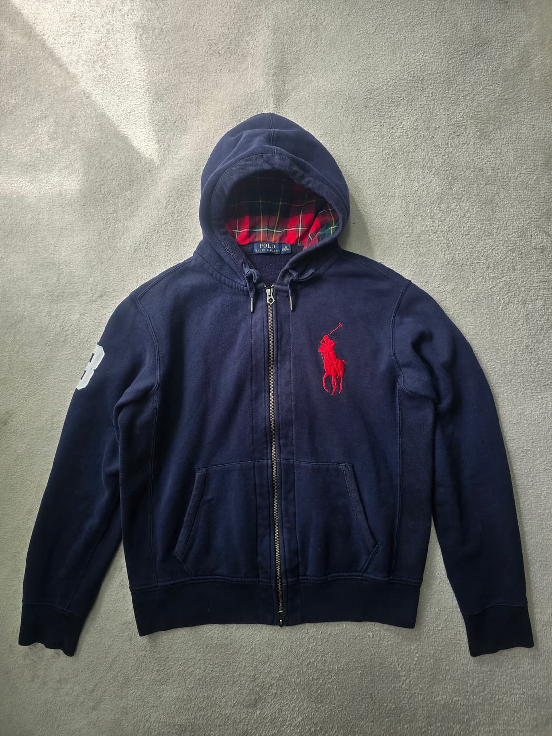 폴로랄프로렌 빅포니 후드 집업 네이비 M 상품이미지2
