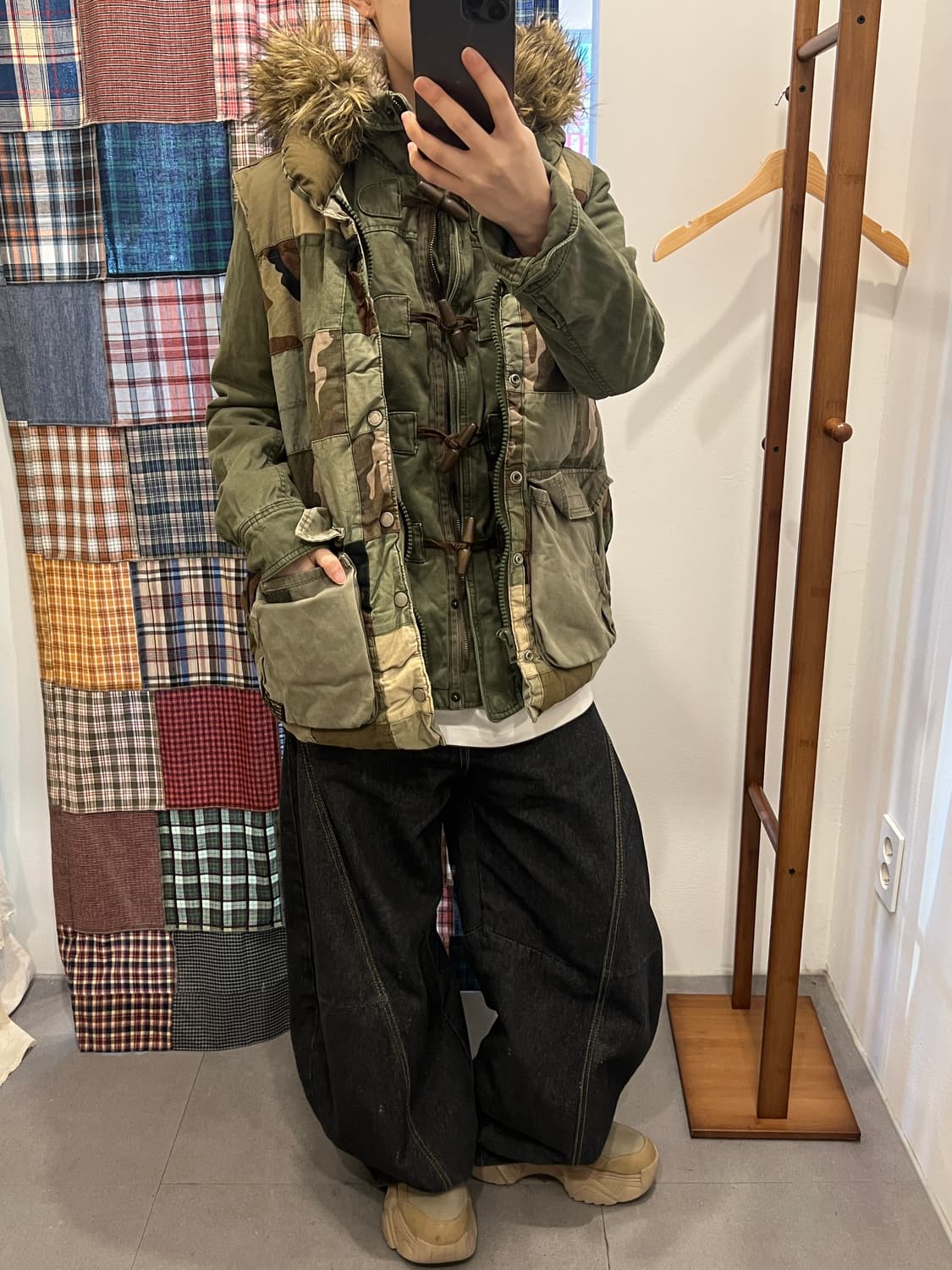 카모 캐치워크 베스트 패딩 상품이미지5