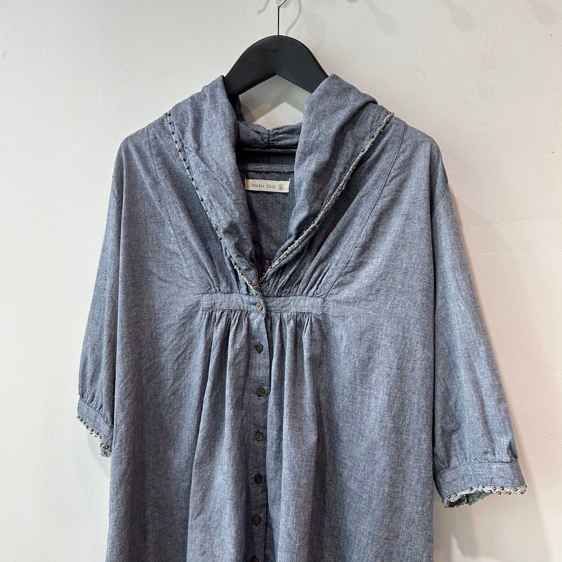 빈티지 코튼 모리 블라우스 상품이미지2