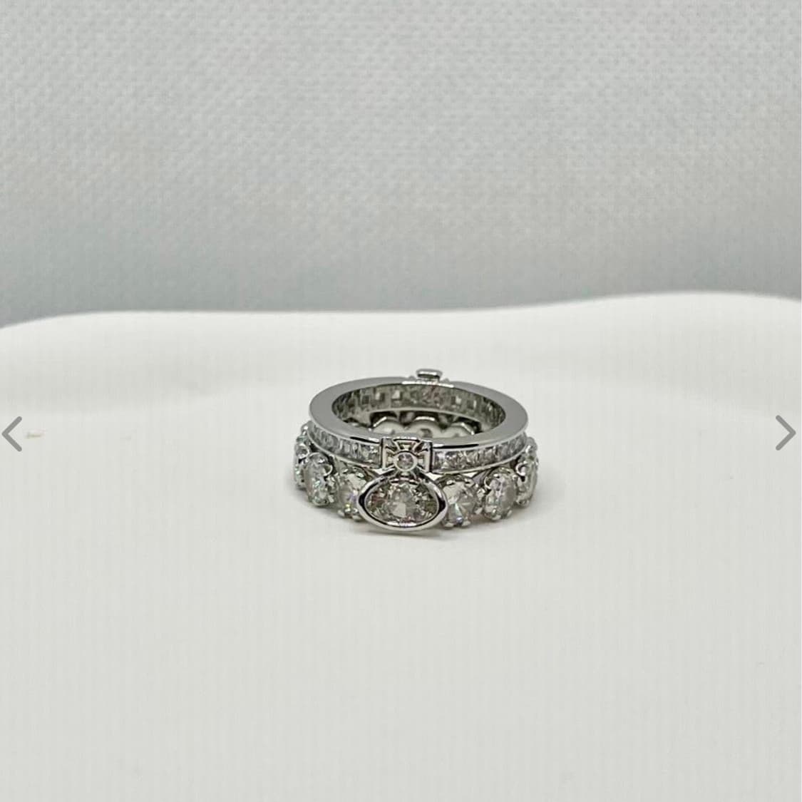 비비안웨스트우드 아카이브 크리스탈 큐빅 orb링 투웨이 반지(새상품) 상품이미지6