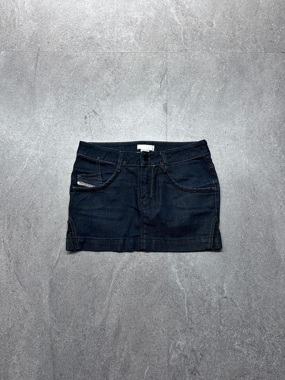 디젤 로우라이즈 데님 미니 스커트 상품이미지1