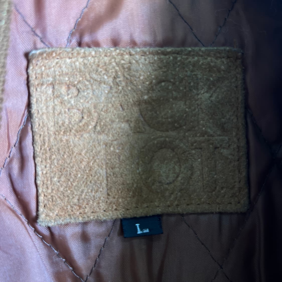 VTG 빈티지 브라운 스웨이드 봄버 자켓 L 상품이미지3