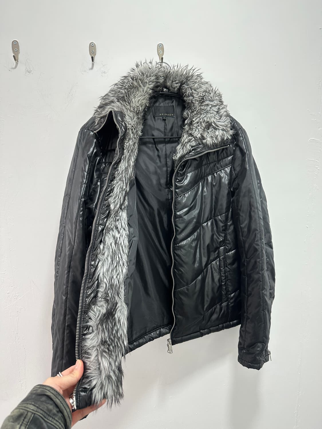 SPINASH 00s trimming fur puffer jacket 상품이미지9