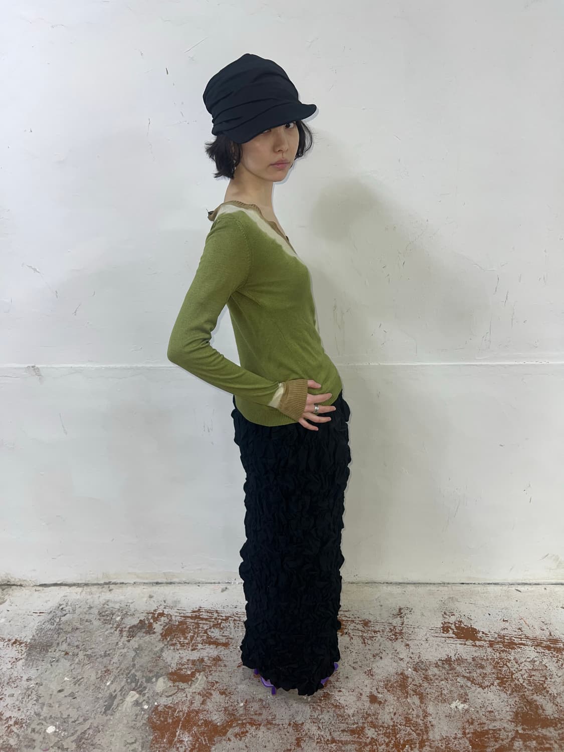 MaxMara막스마라 타이다이 브이넥 니트 가디건 세트 상품이미지6