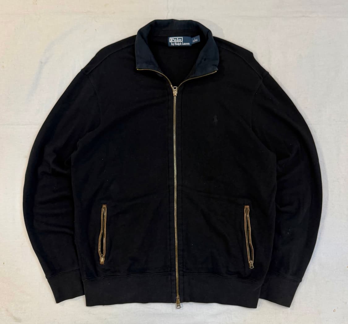 폴로 랄프로렌 투웨이 코튼 집업 져지 블랙 상품이미지1