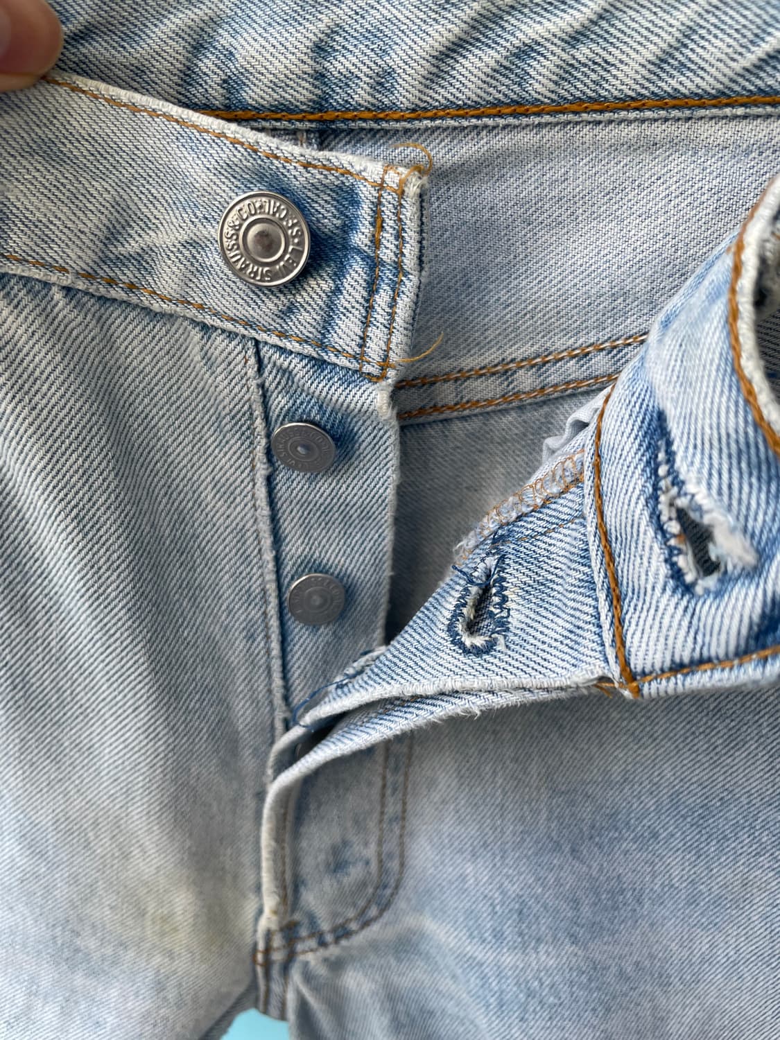 1990's Vintage Levi’s 501 Denim Shorts 상품이미지9