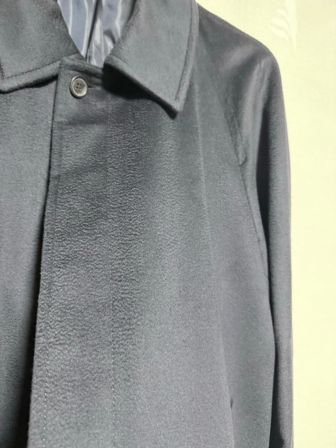 포커페이스 캐시100 네이비 수티엥 칼라 코트 상품이미지3