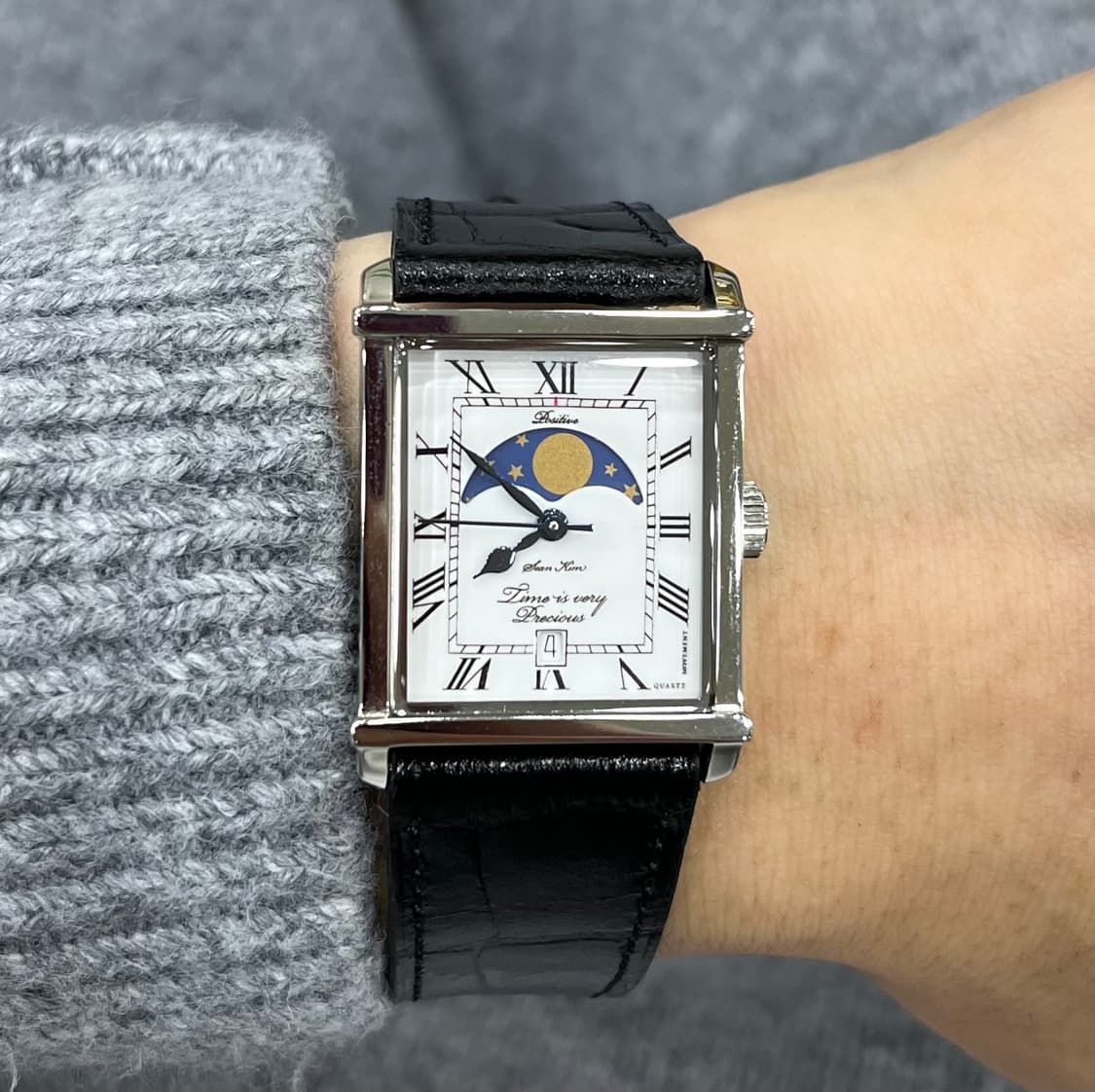 WMT CHRONO CLUB 문페이즈 사각시계   (리폼)세상에 단 하나 상품이미지6