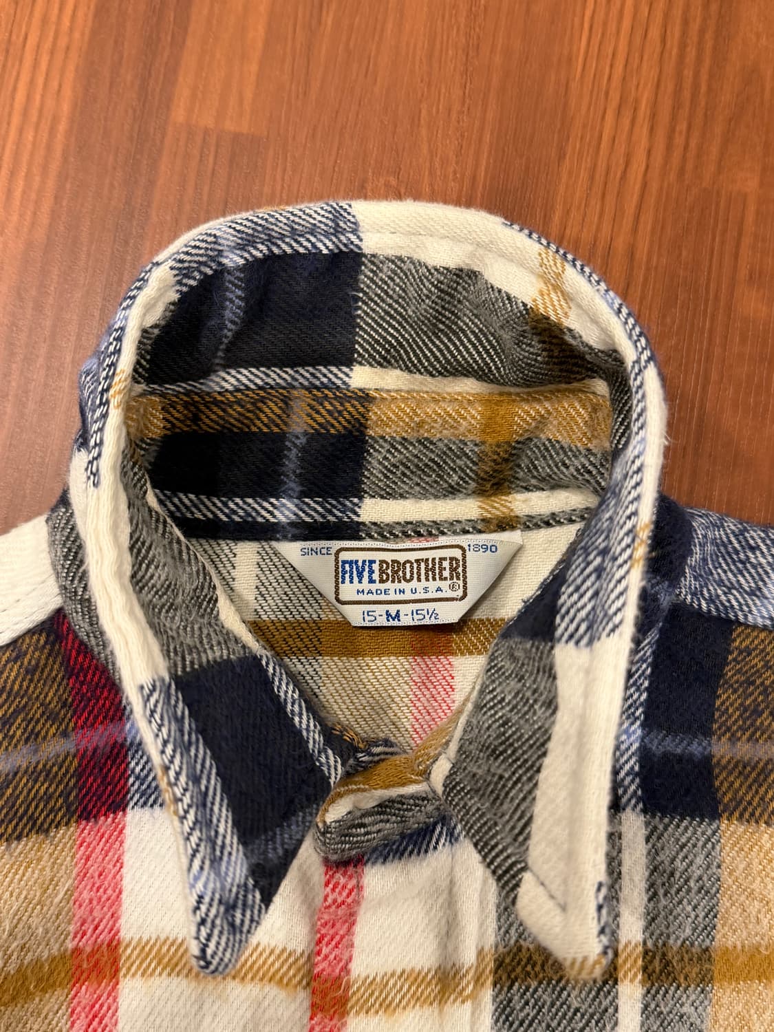 80s Five Brother 파이브 브라더 플란넬 체크 셔츠 (USA) 상품이미지7