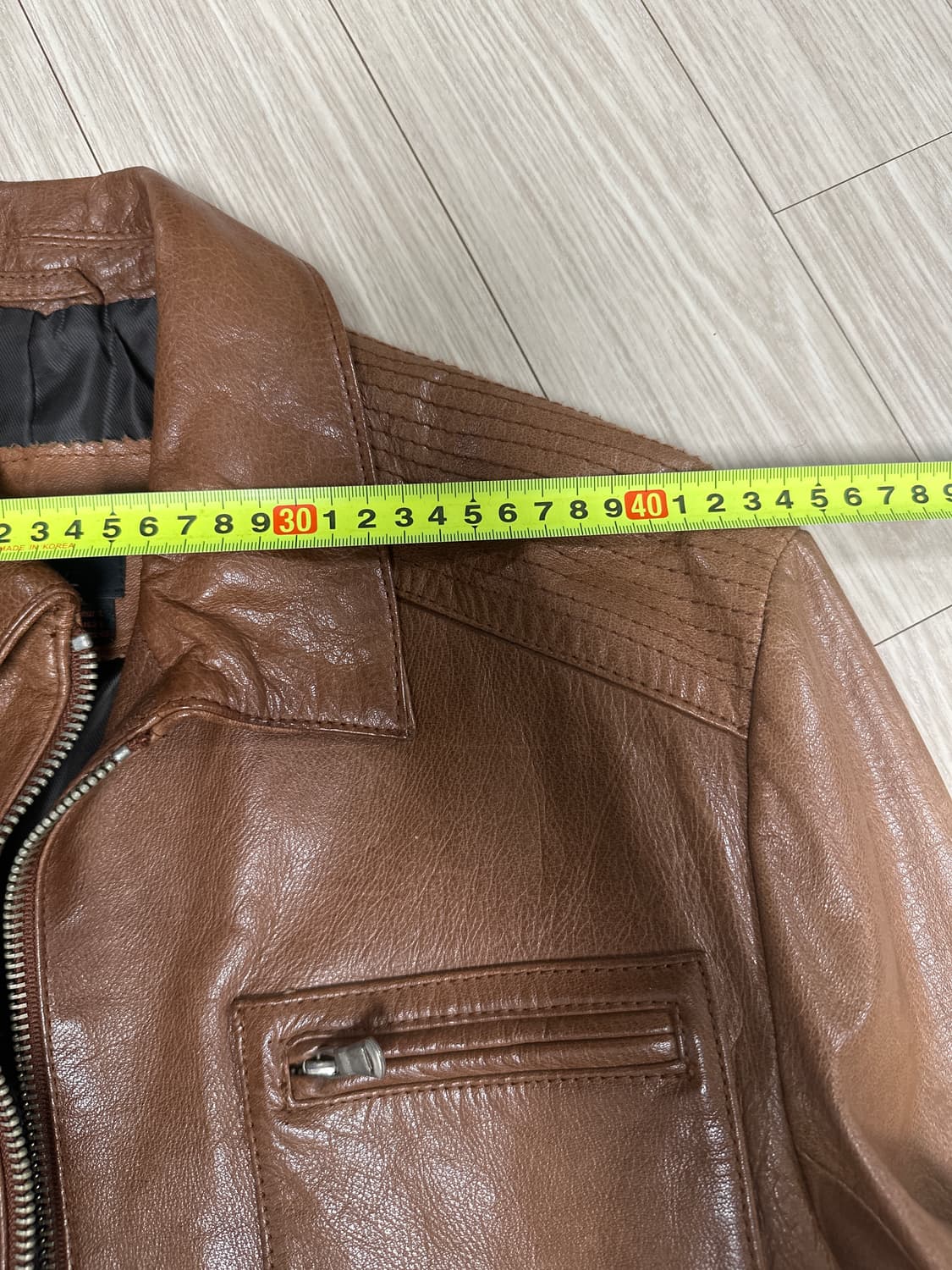 자라 빈티지 리얼가죽 자켓 상품이미지7