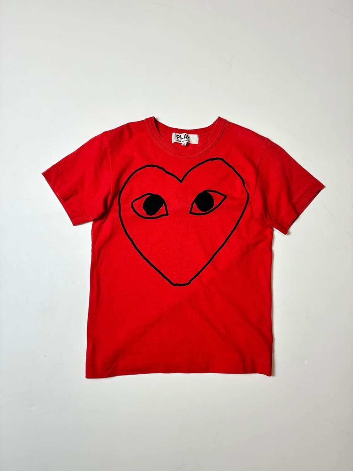 꼼데가르송 10's 라인 하트 반팔 티셔츠 PN8574 상품이미지1