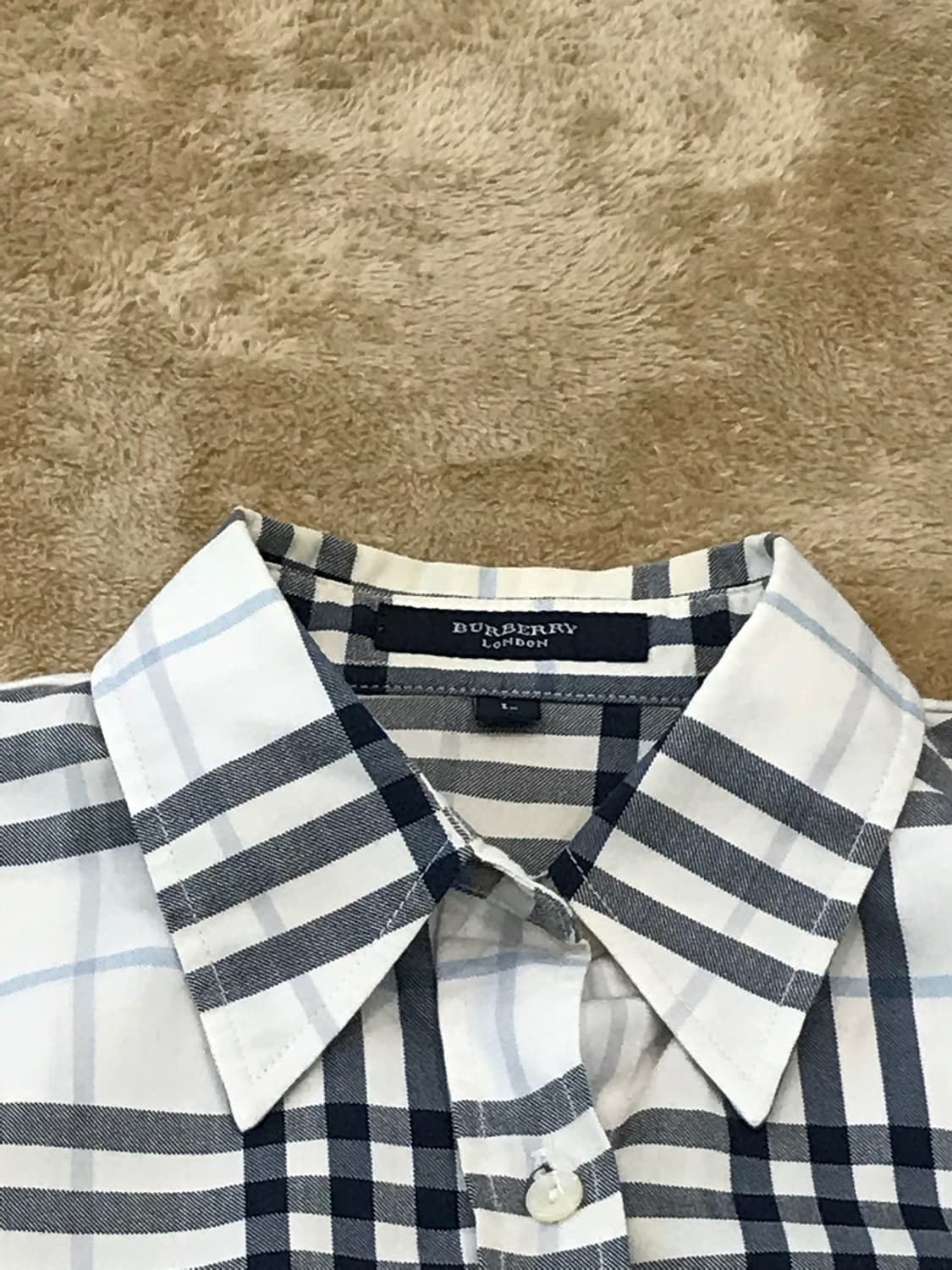 버버리 빈티지  체크 셔츠 상품이미지6
