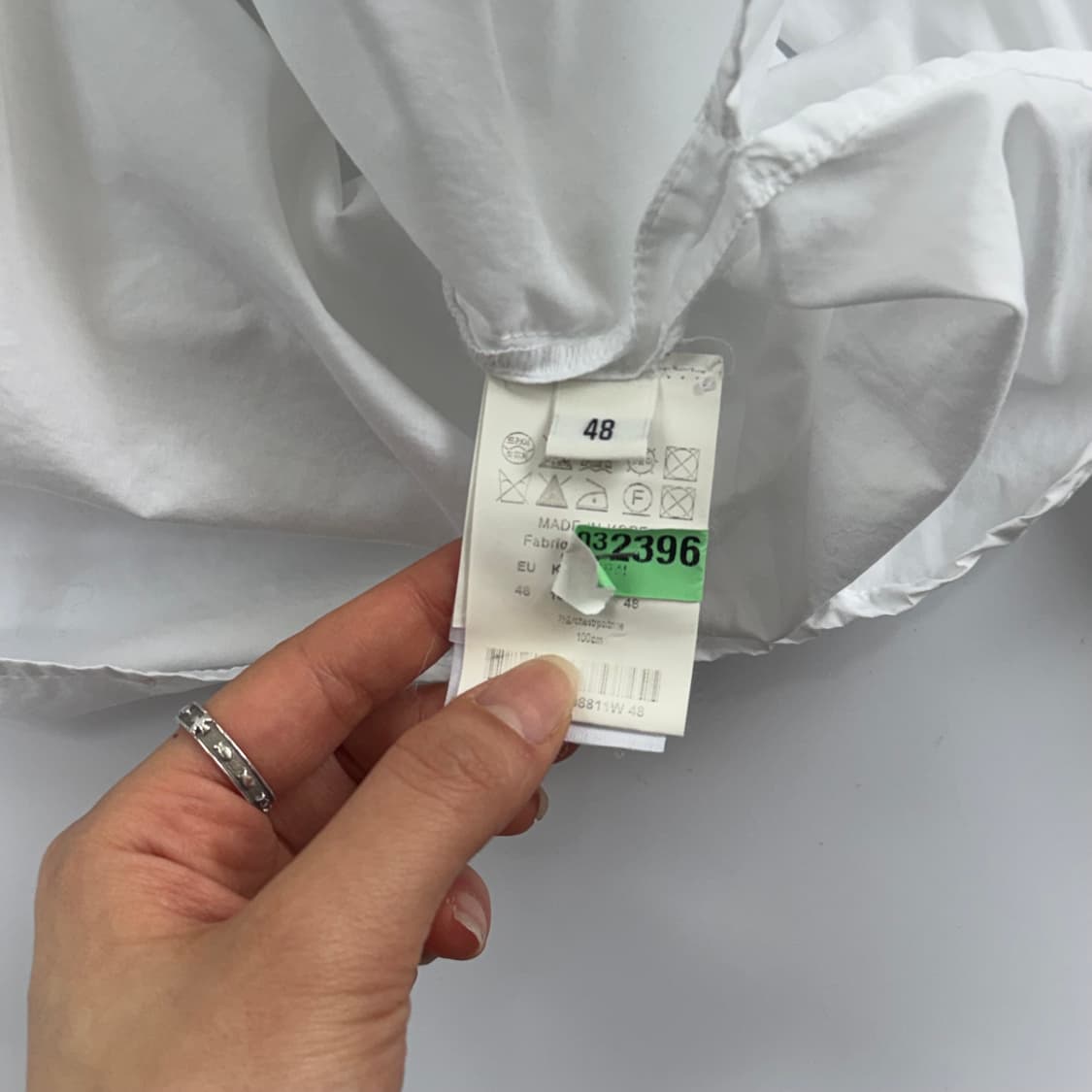 Wooyoungmi 우영미 백 로고 화이트 셔츠 상품이미지7