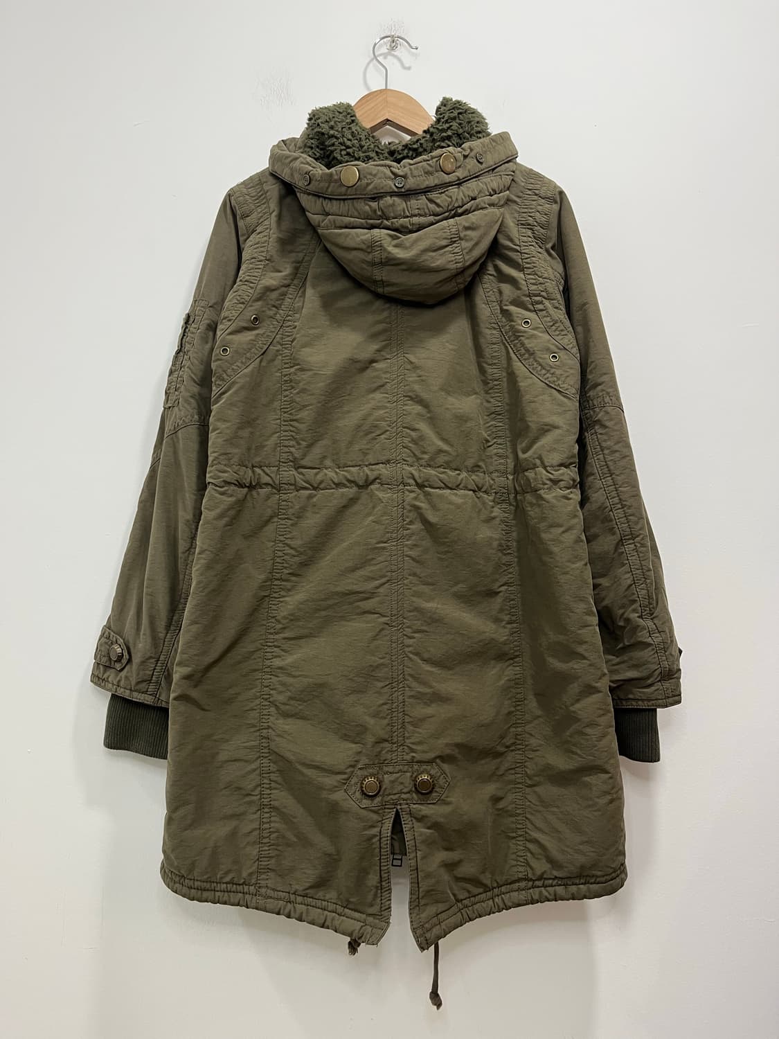 Ozoc 락펑크 버클 버튼 야상 자켓  상품이미지7