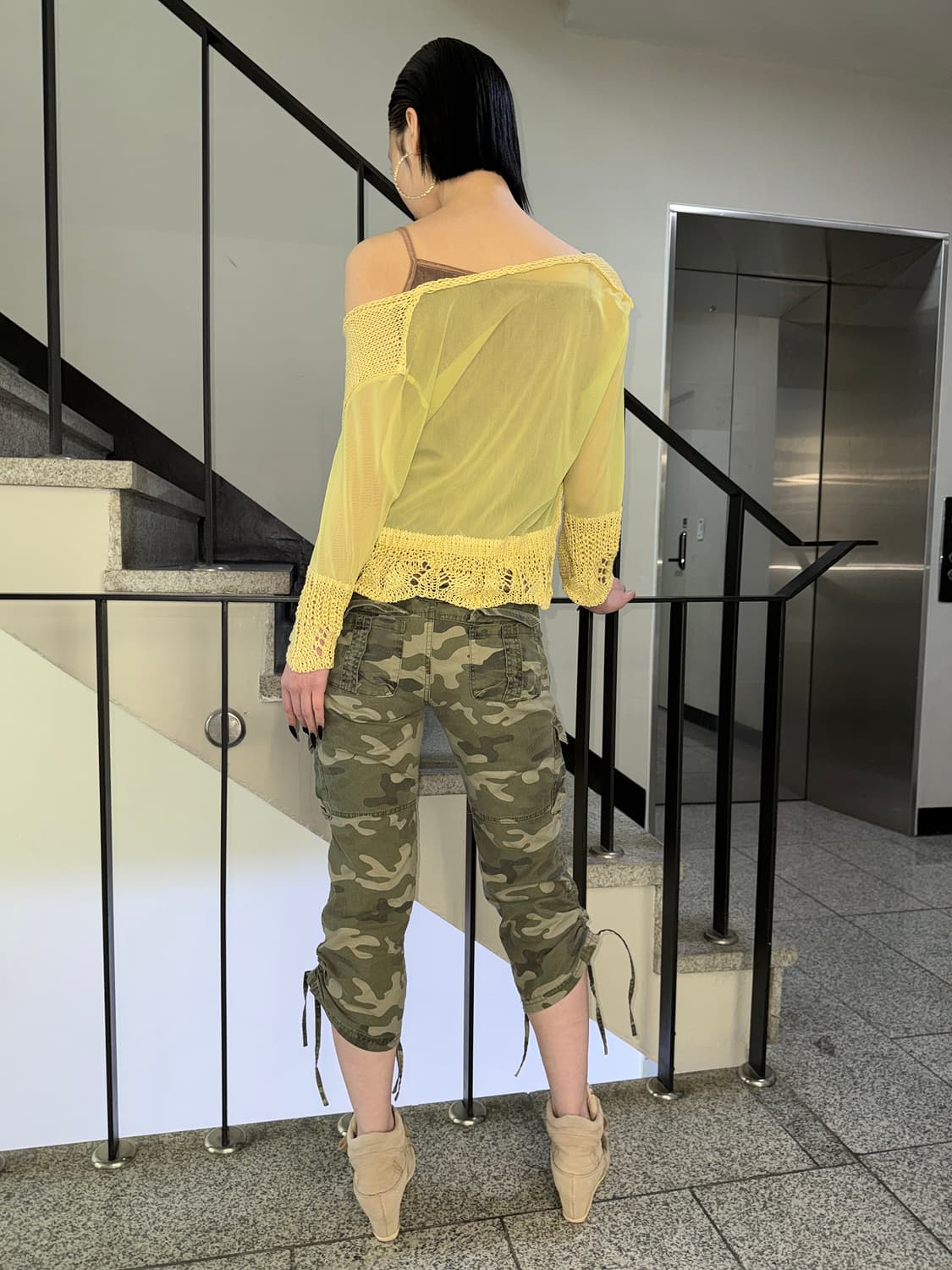 camo cargo capri pants 상품이미지2
