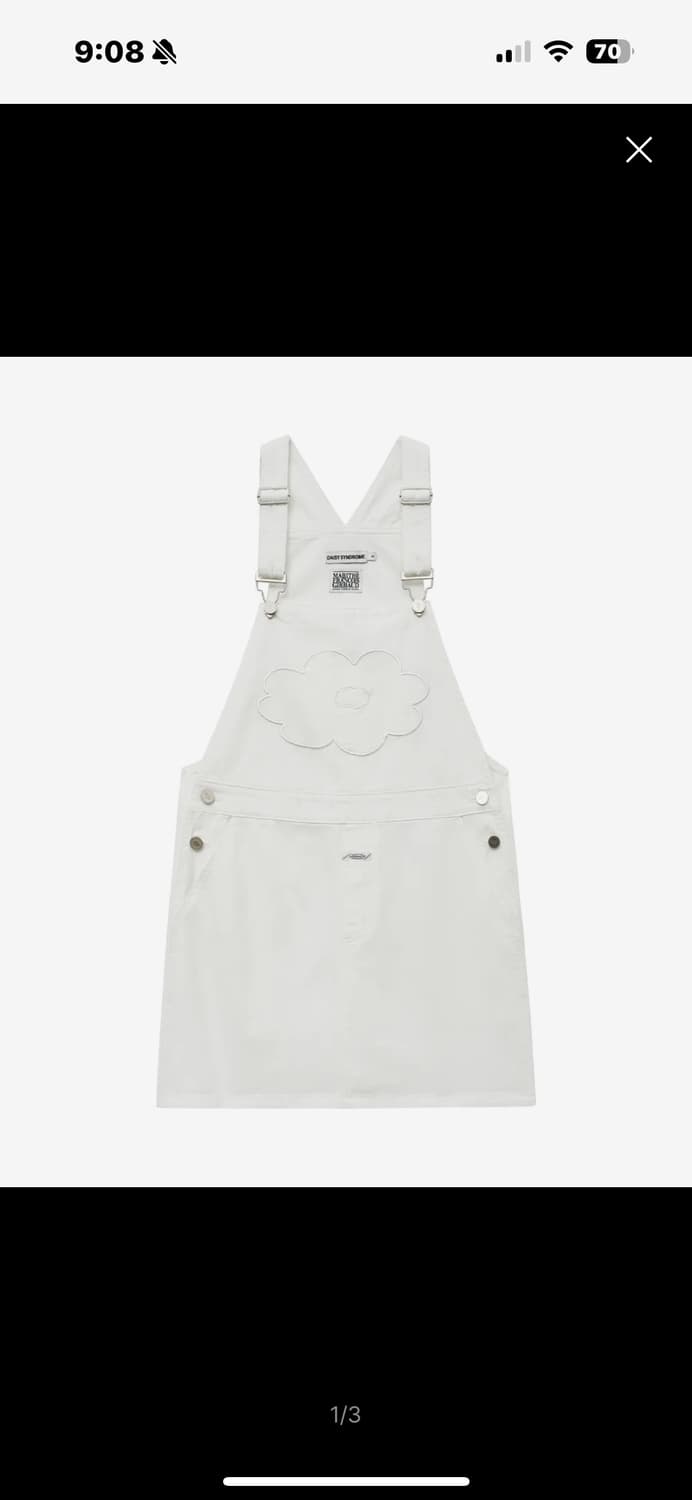 데이지신드롬 마리떼 콜라보 멜빵치마 상품이미지1