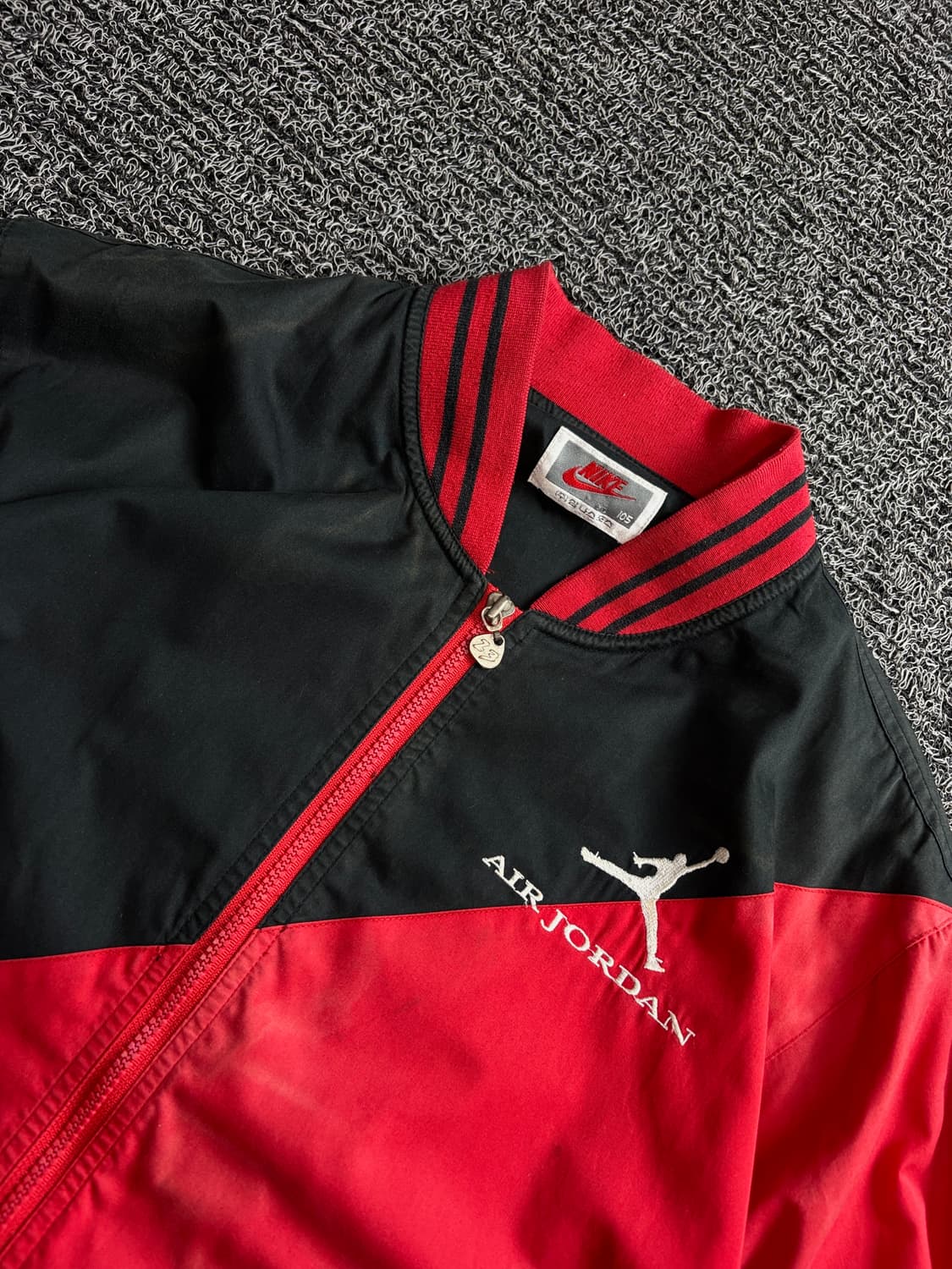 90s 나이키 에어조던 올드스쿨 빅로고 바시티 바람막이 4136 상품이미지4