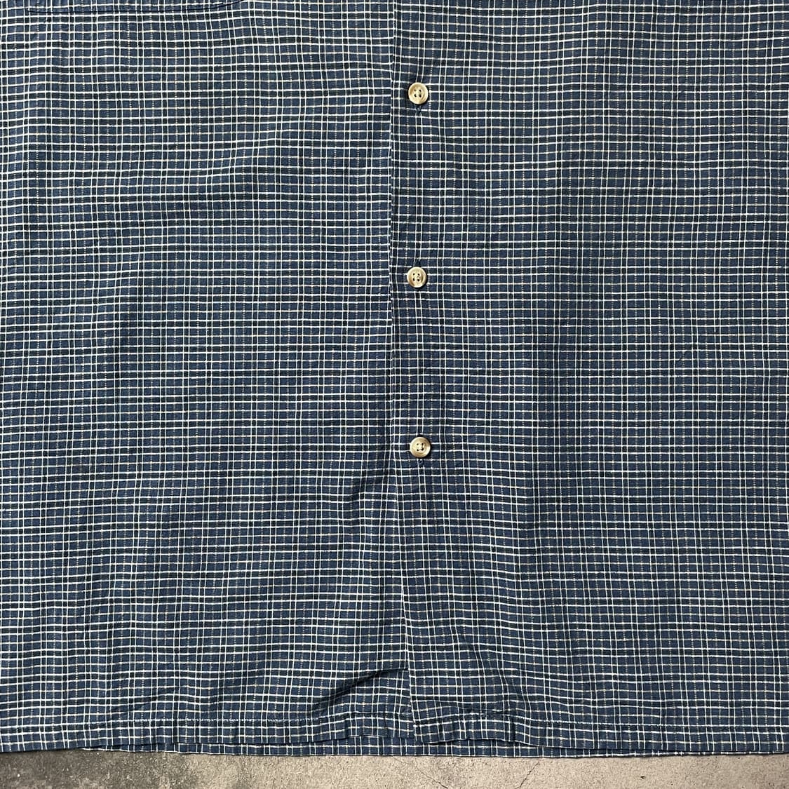 DICKIES 디키즈 빈티지 블루 체크 반팔 워크 셔츠 A00959 상품이미지5