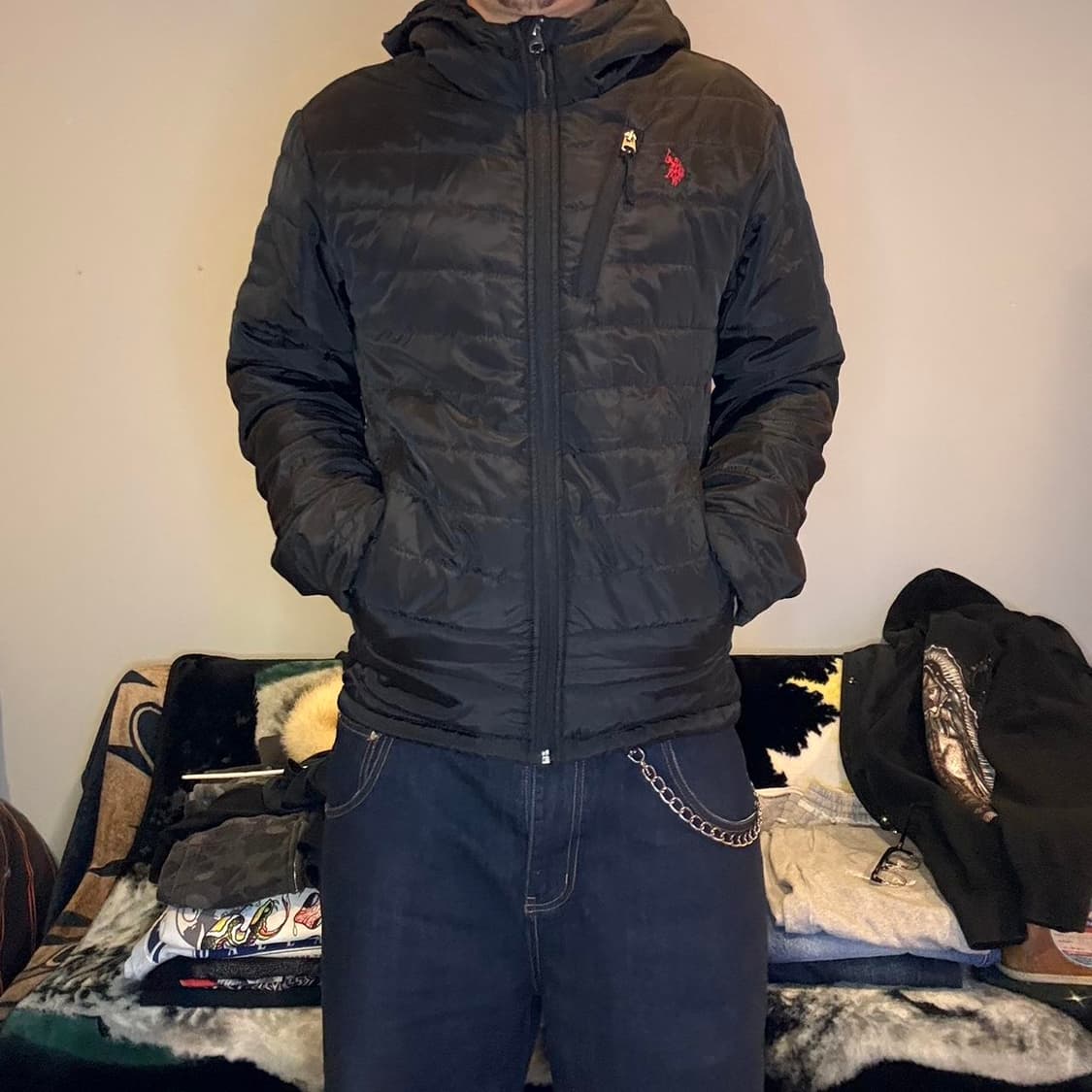 U.S. 폴로 아센 경량패딩 블랙 상품이미지1