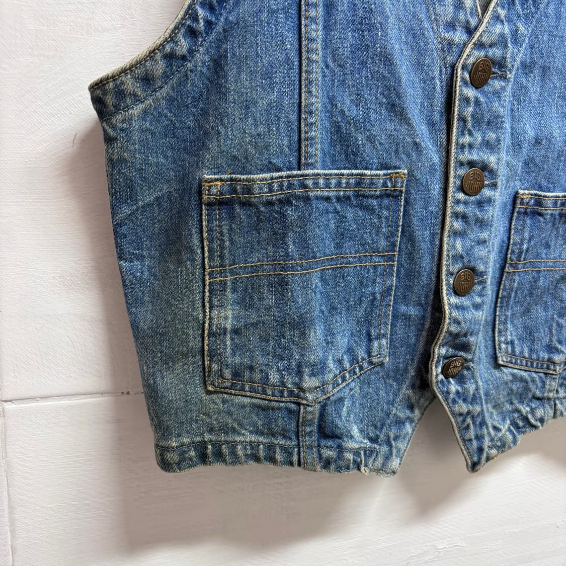 90's BIG JOHN 데님 베스트 JPN M 상품이미지4