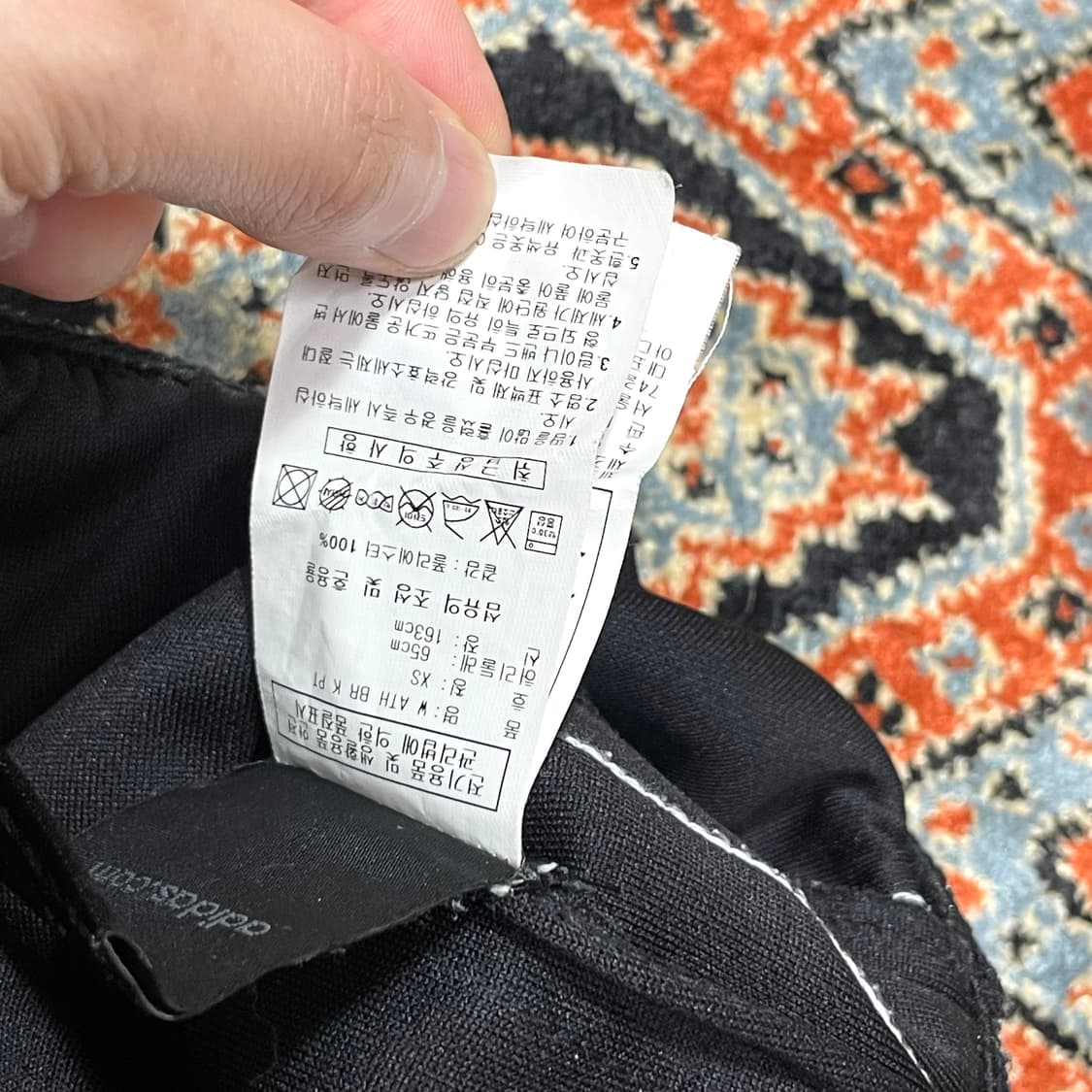 아디다스 adidas 블랙 삼각로고 트랙팬츠 트레이닝 팬츠 여성XS 상품이미지6