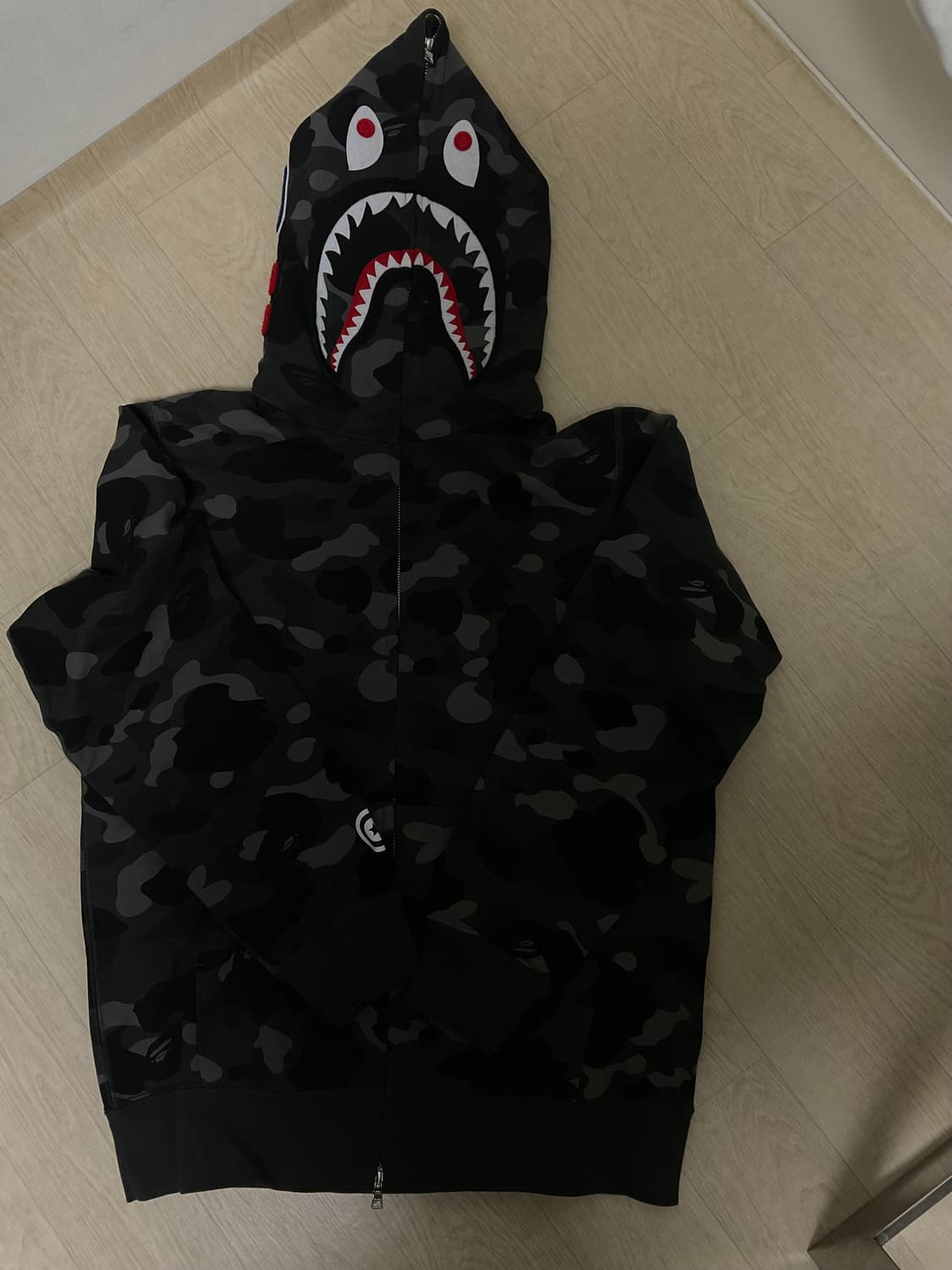 베이프 흑계 후드집업 /M 상품이미지1