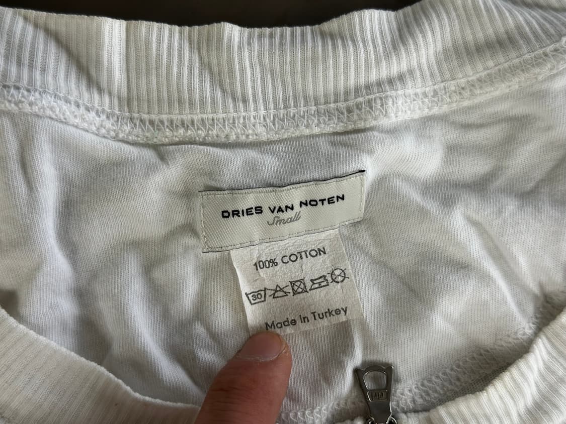DRESS VAN Noten 흰색 니트 재킷 상품이미지3