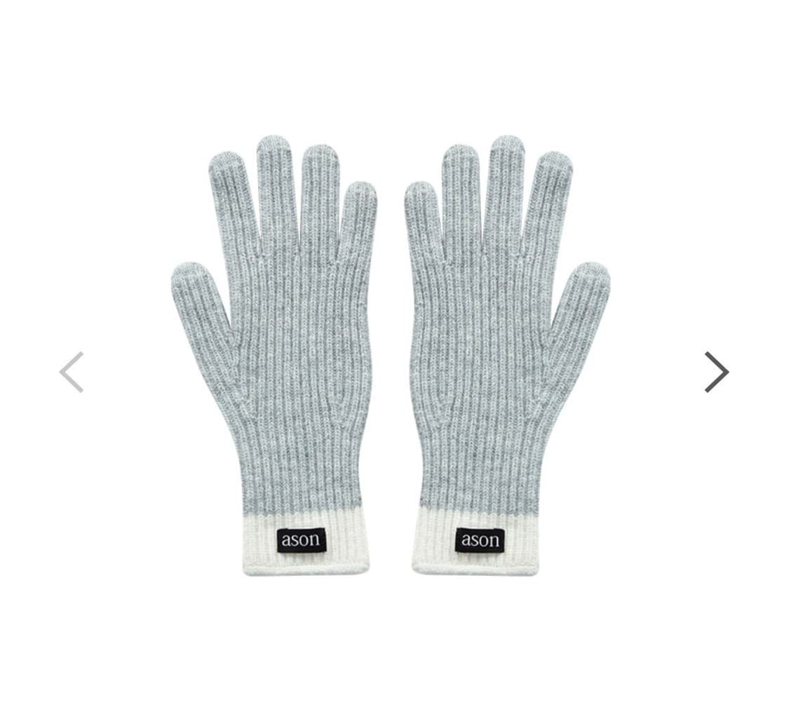 애즈온 오로라 니트 글러브 (그레이) 상품이미지1