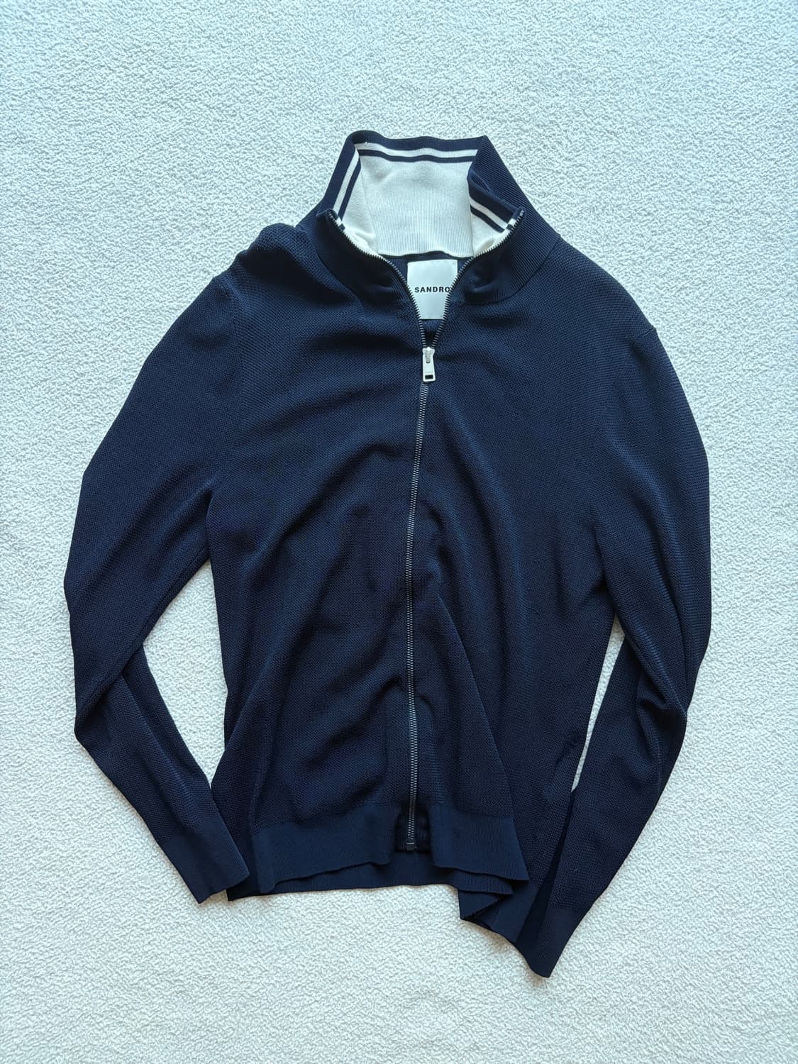 [M] Sandro french knit jersey zip up 상품이미지1