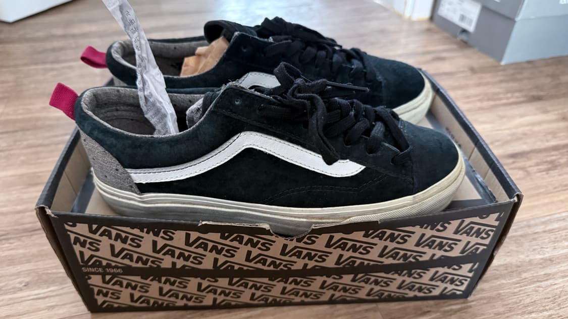 반스 캘리포니아 스웨이드 블랙 운동화 상품이미지3