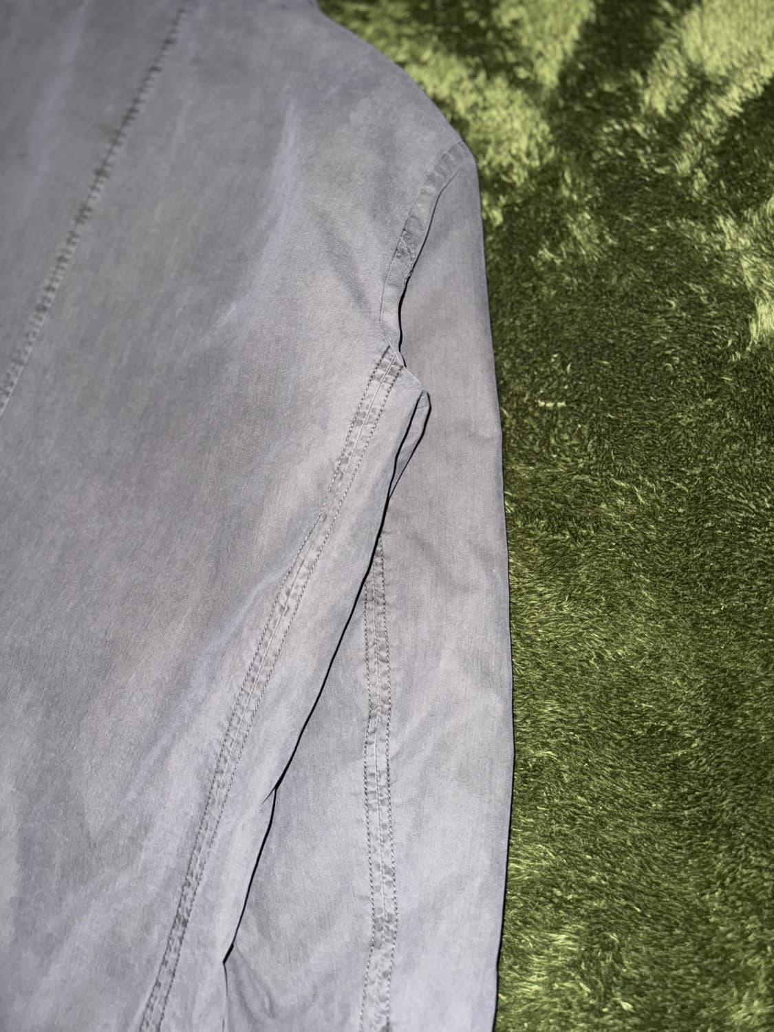 [110] Series 시리즈 패디드 워싱 스냅 버튼 코트 자켓 그레이 상품이미지9