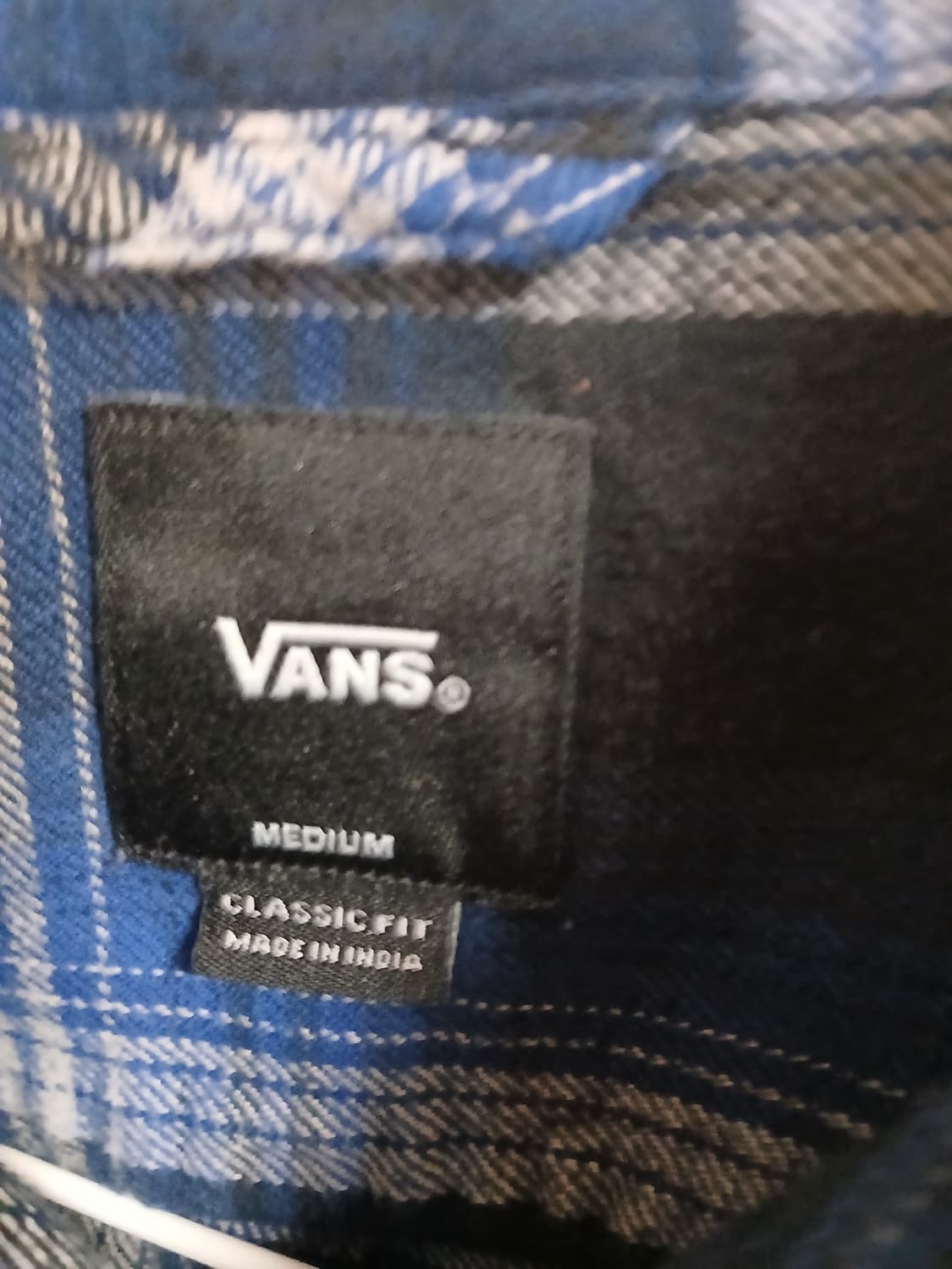 반스 블루 체크셔츠 상품이미지2