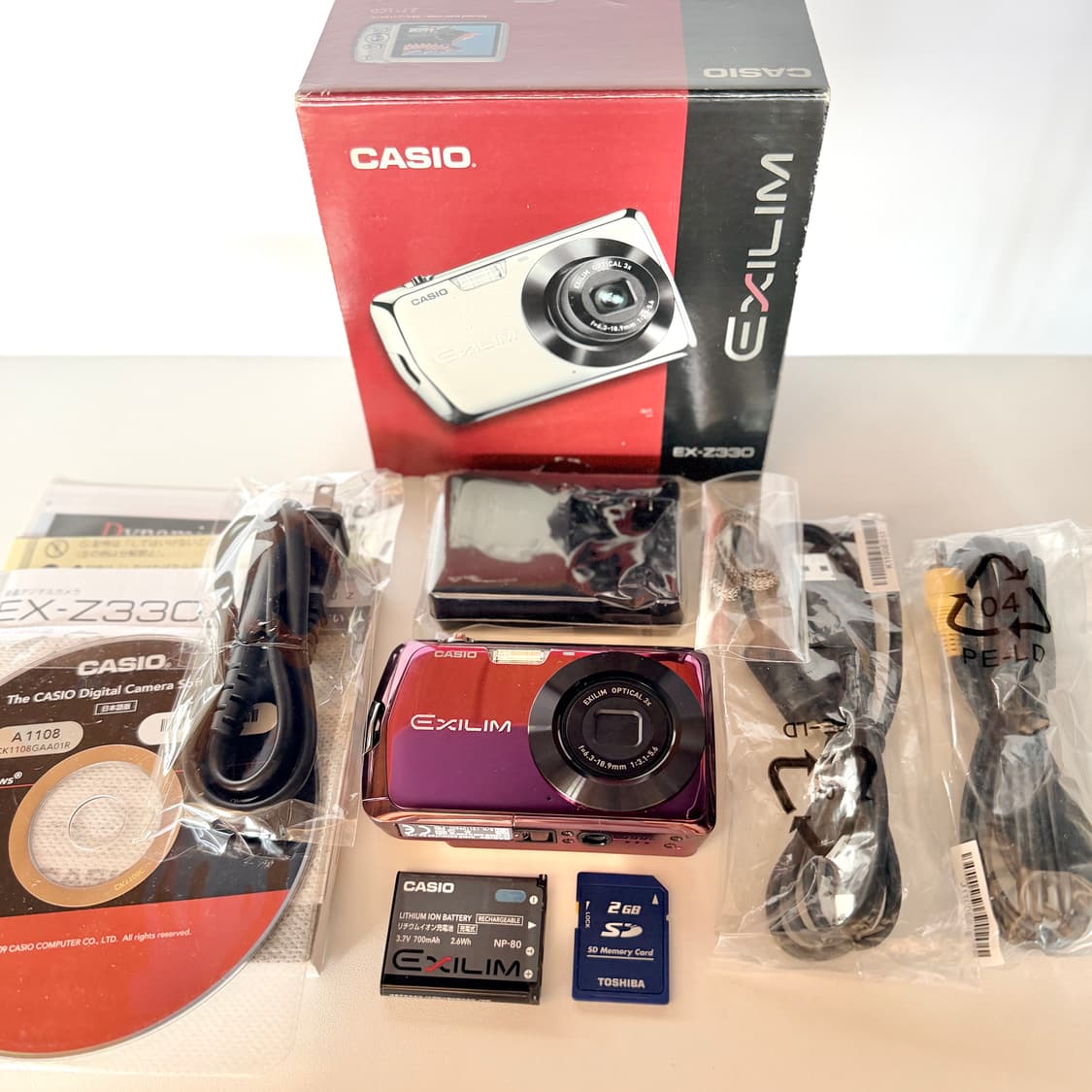 ✨ 미품 풀박•풀셋✨카시오 엑슬림 EX-Z330 빈티지디카 상품이미지2