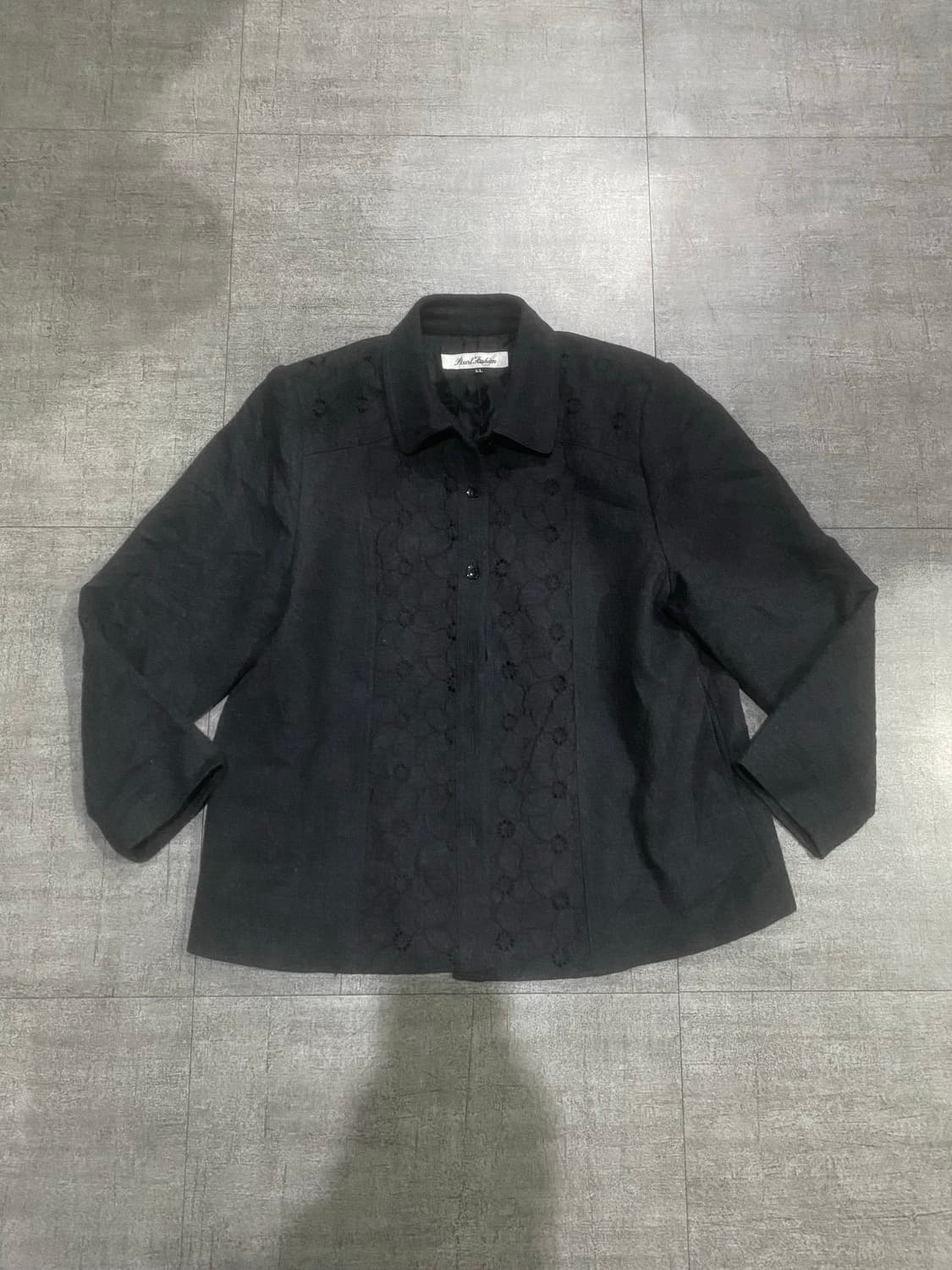 일본빈티지 Peanlfahicn 하구미모리걸 할메카지 플라워패턴 자켓 상품이미지1