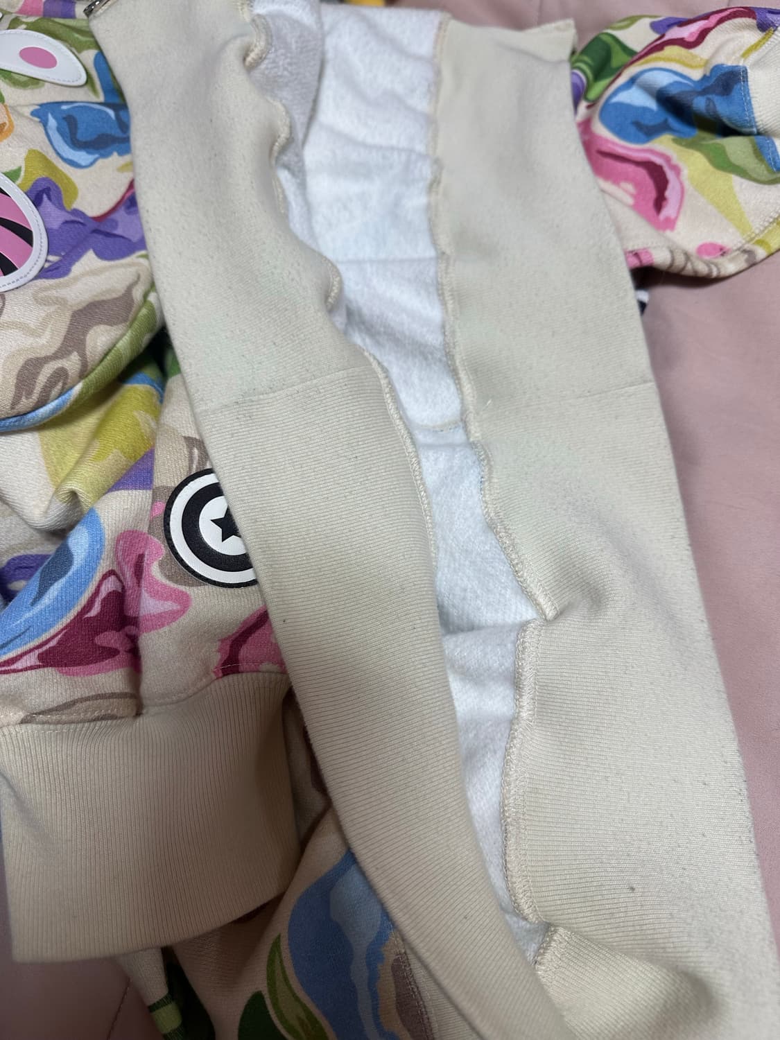 베이프 아트 카모 샤크 후드집업 23FW L 라지 정품 상품이미지10