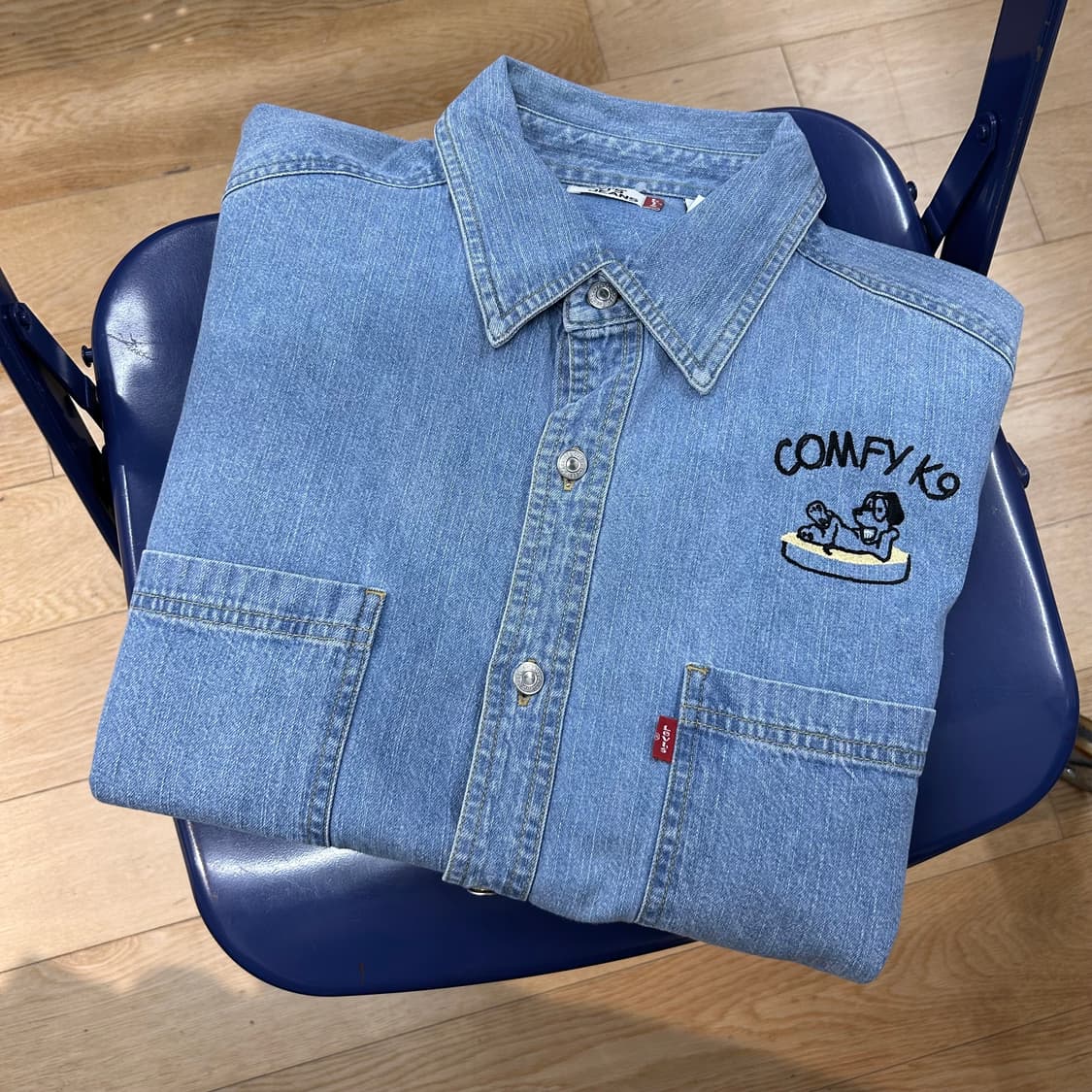 Levis Embroidered Denim Shirts 상품이미지1