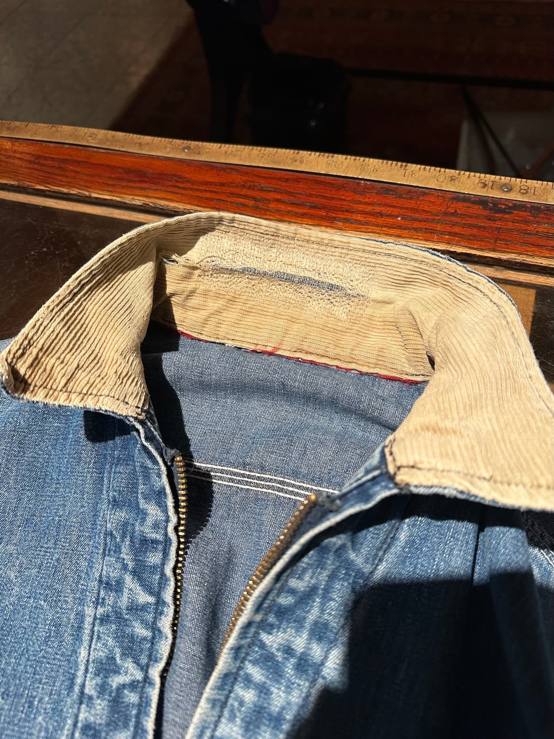 70s USA LEE 빈티지 리 191-LB 데님 워크 자켓 상품이미지10