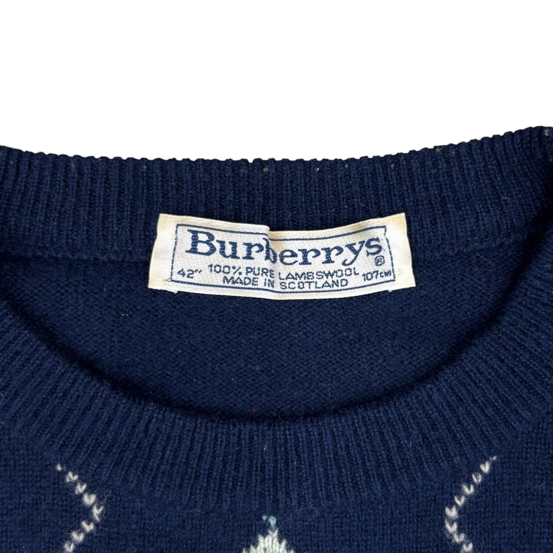 90's 버버리 램스울 스웨터 상품이미지4