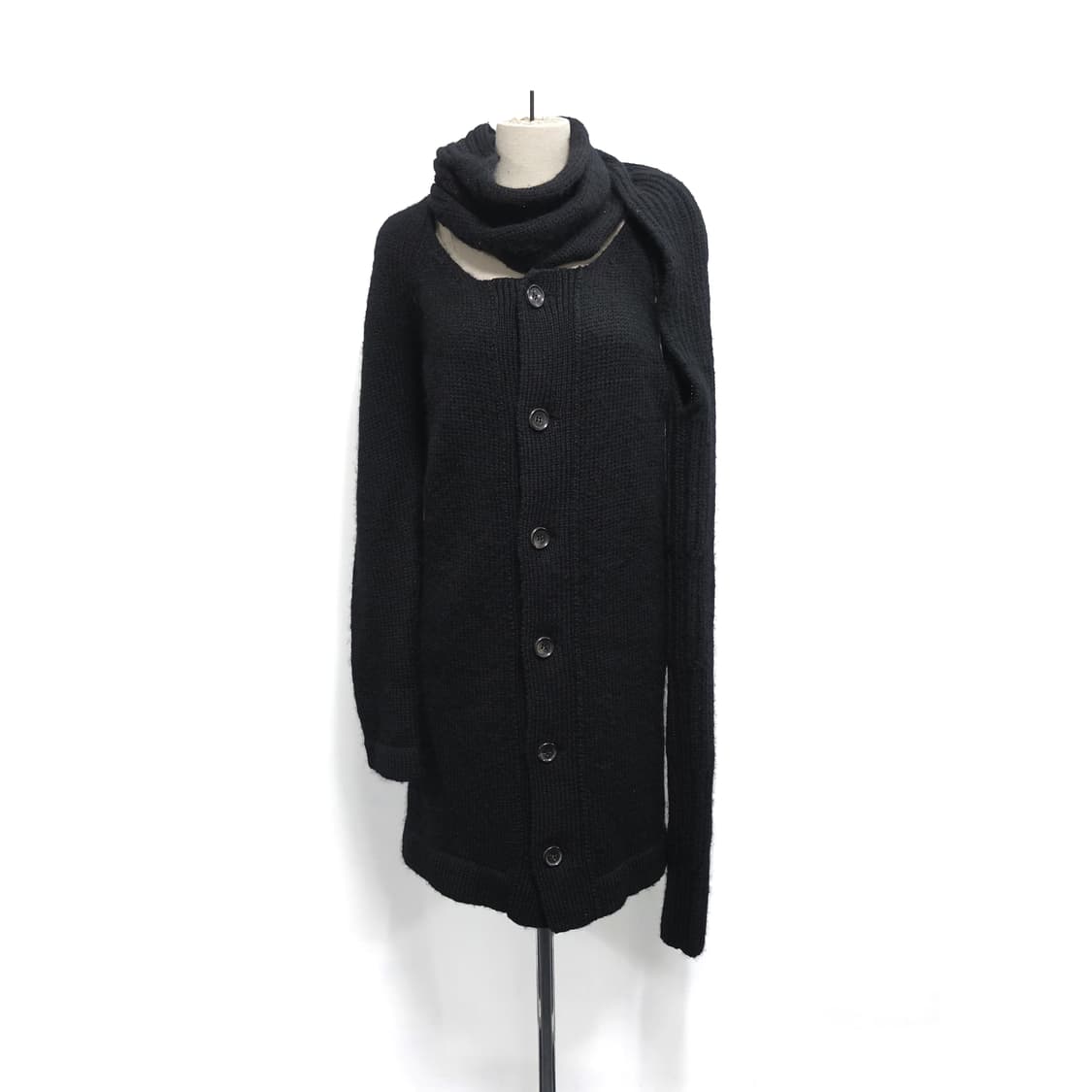 [2]YOHJIYAMAMOTO 요지야마모토 헤비게이지 머플러 울니트원피스 상품이미지2