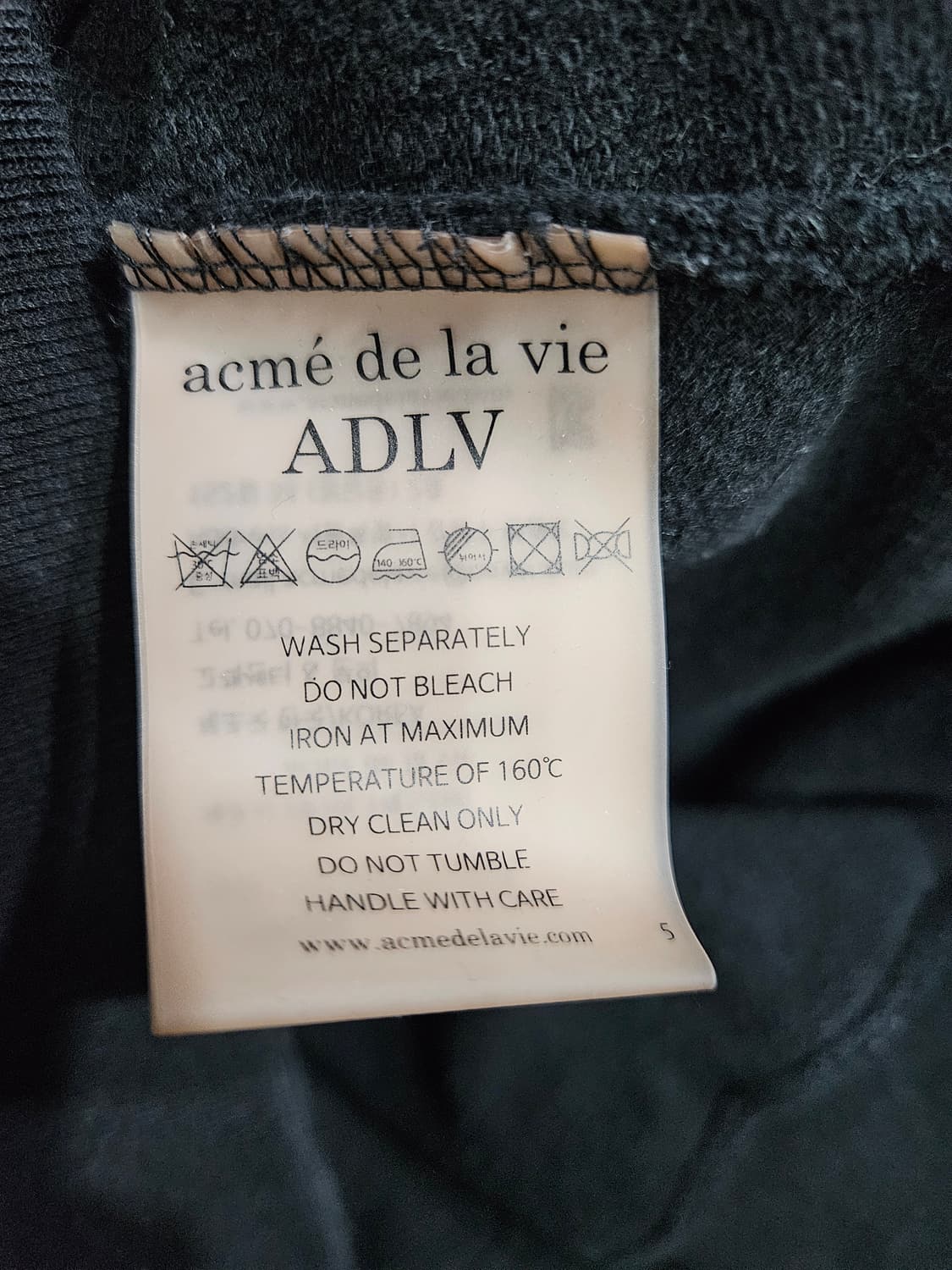 아크메드라비 프린팅 블랙 남성 오버핏 95~100 후드티  상품이미지9