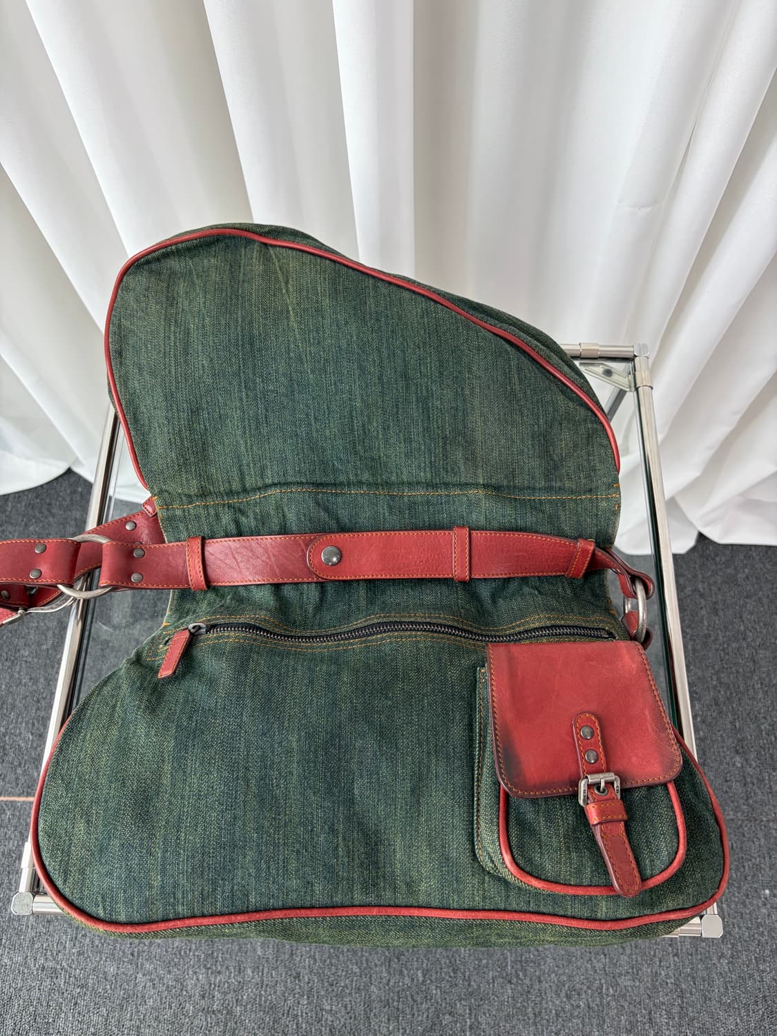 Rare 디올 FW2006 데님 가우초 숄더백 상품이미지9