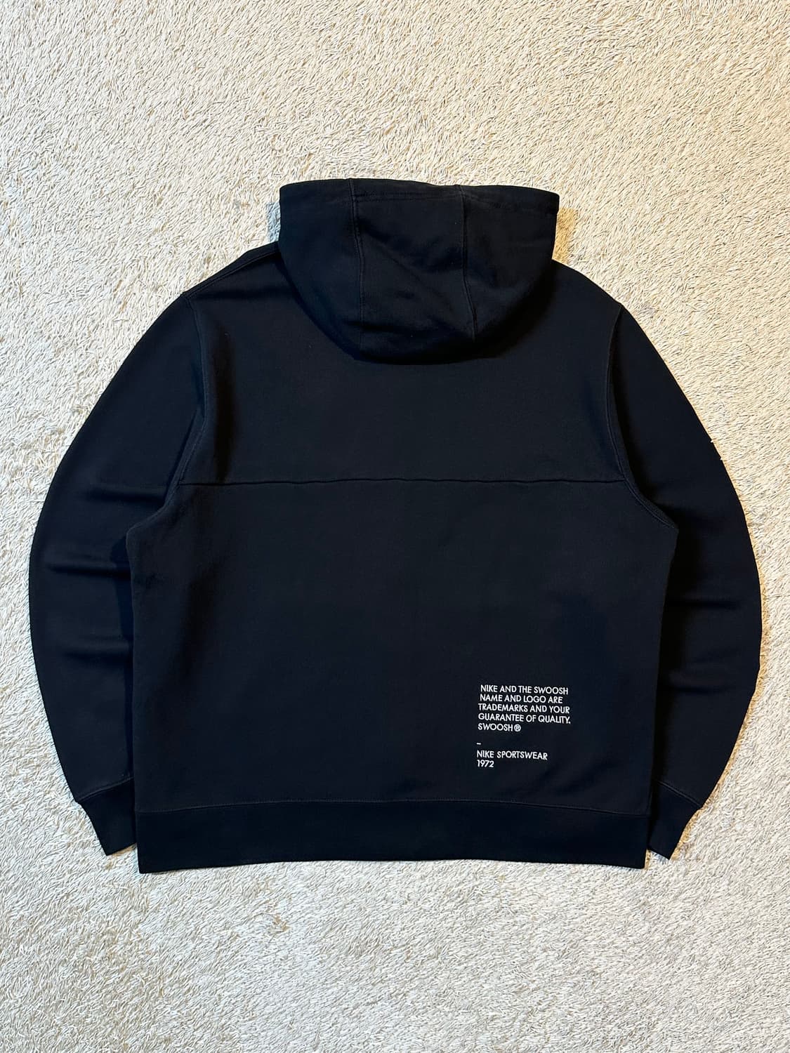 나이키 NIKE 더블 스우시 사이드 로고 후드집업 블랙 상품이미지3