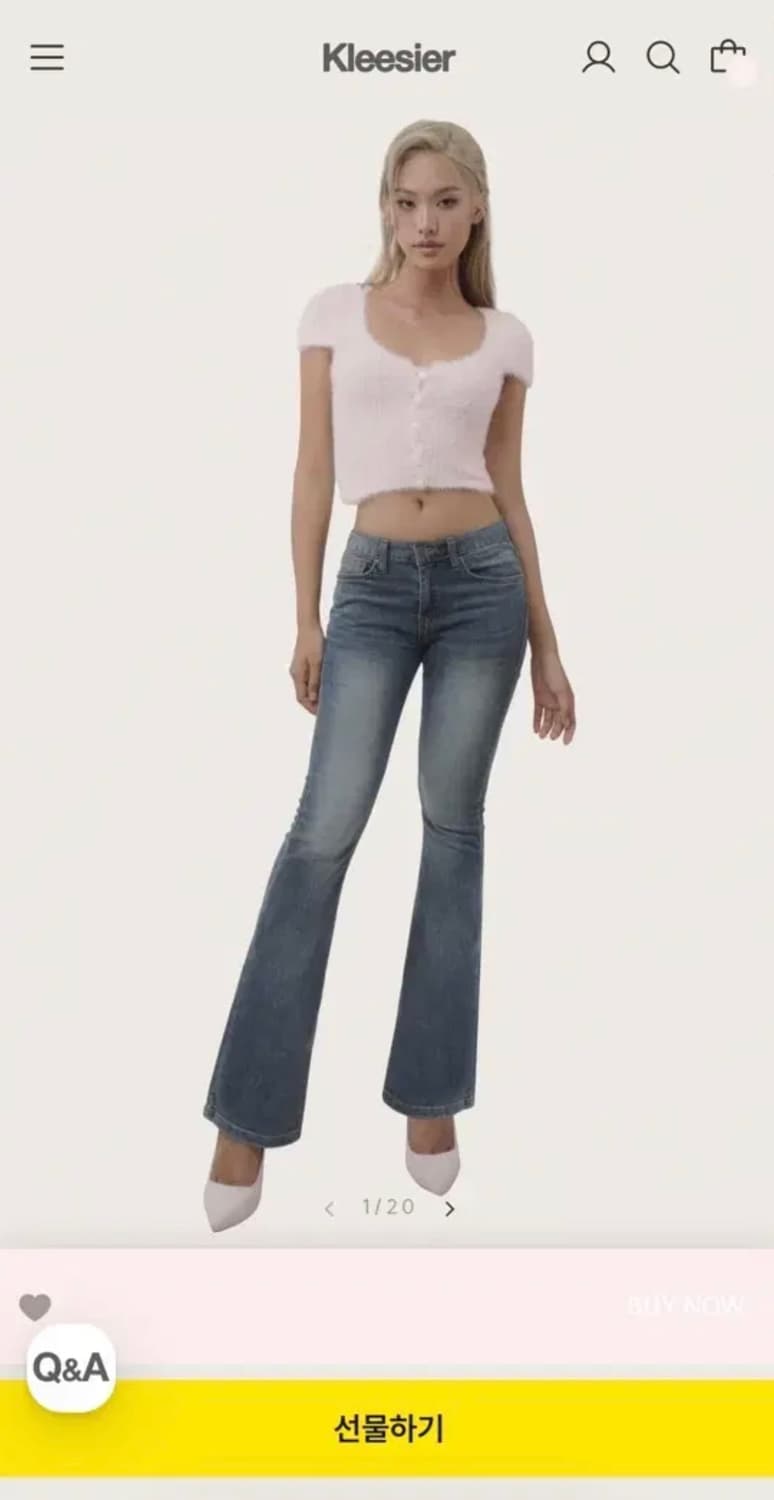 클리시어 Icing semi-low rise jeans 로우라이즈 데님 상품이미지1