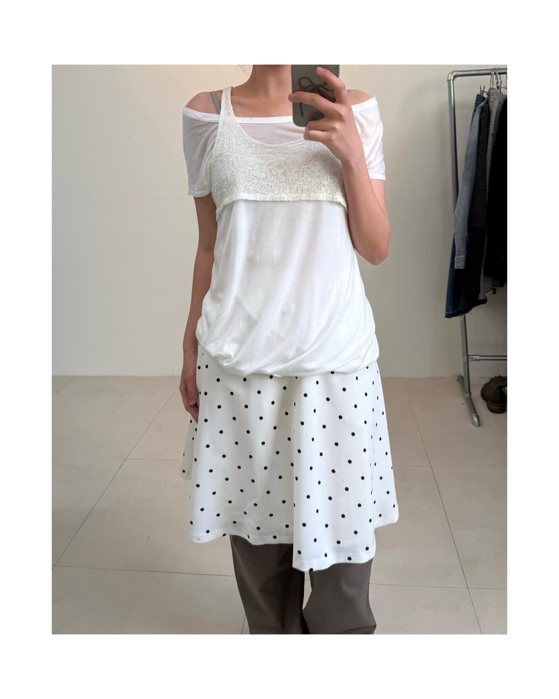 빈티지 레이어드 티셔츠 상품이미지1