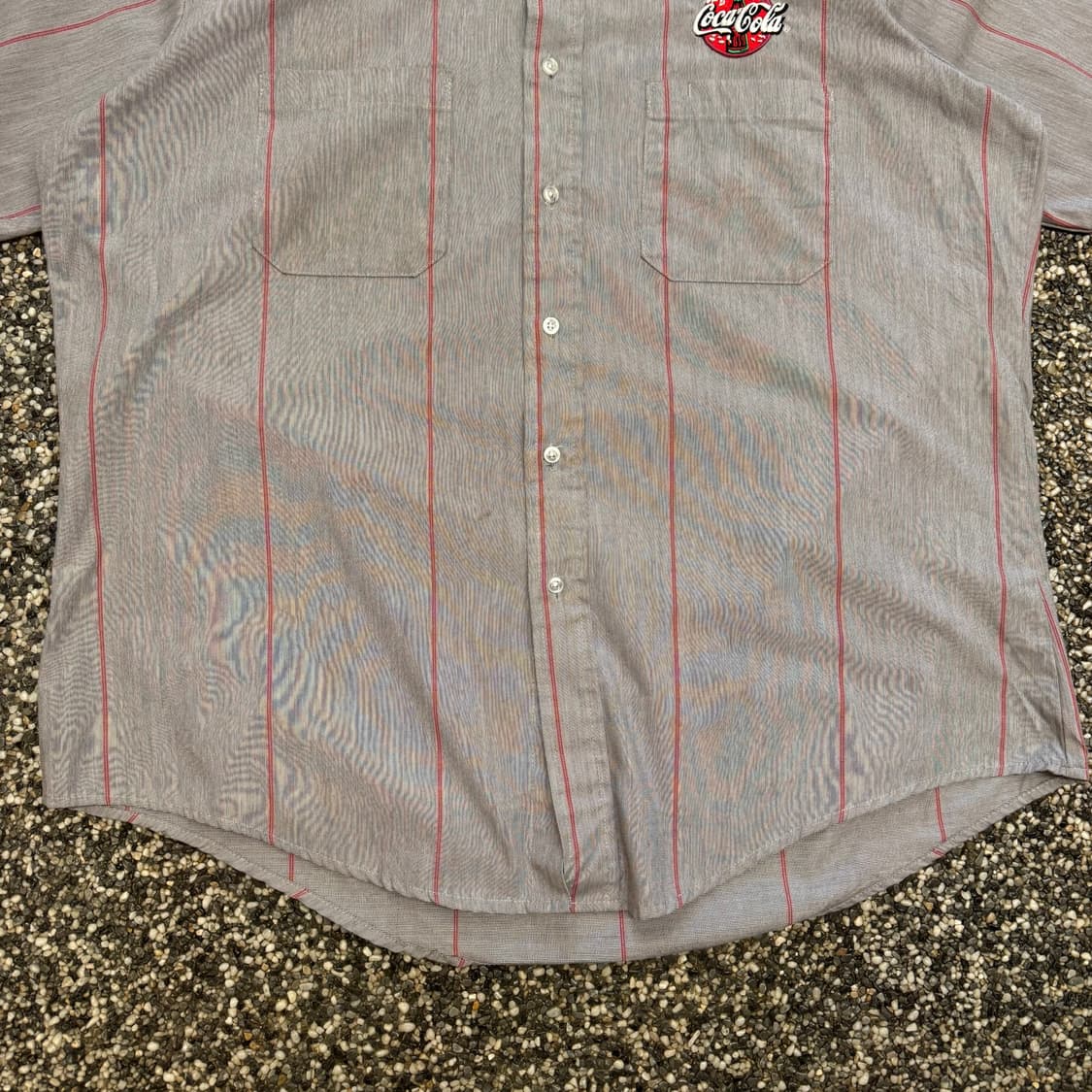 00s 코카콜라 USA 오피셜 빈티지 워크 셔츠 (XL)   상품이미지4