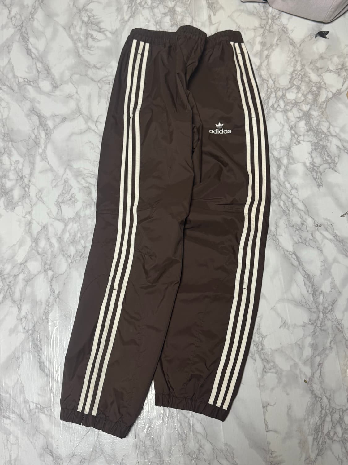 아디다스 삼선 브라운 트랙팬츠 바람막이 바지 상품이미지1