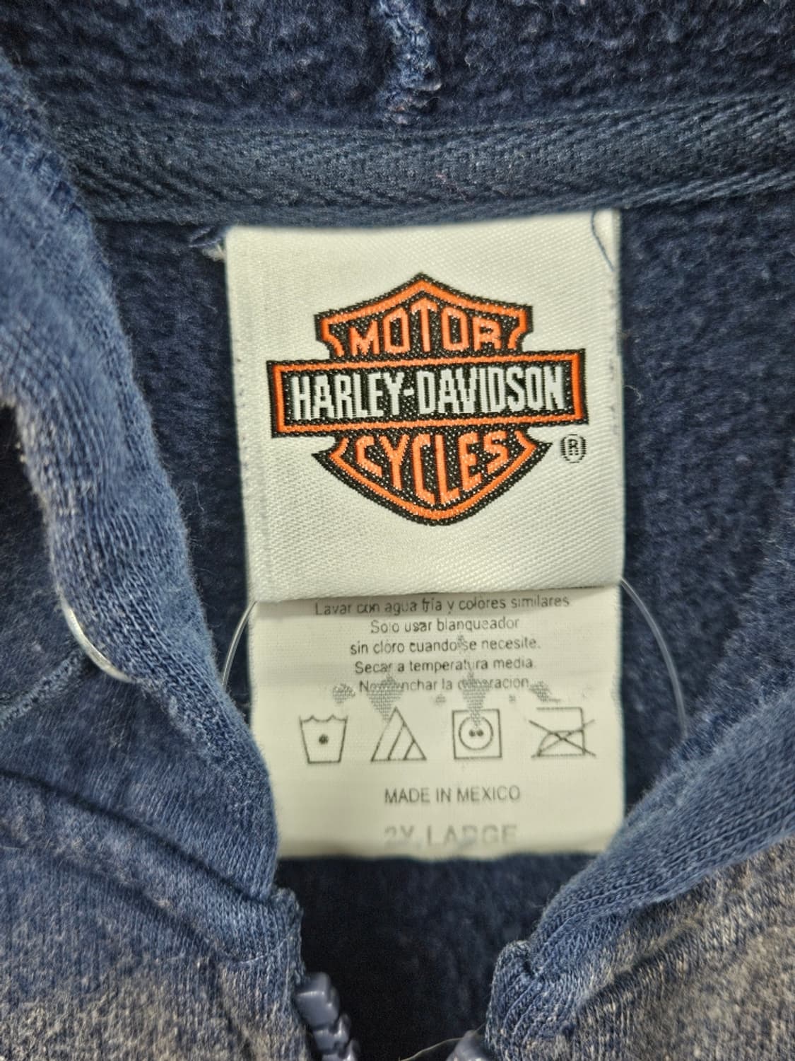 할리데이비슨 다잉워시드 커스텀 스웻 후드집업 (2XL) / 11457 상품이미지8