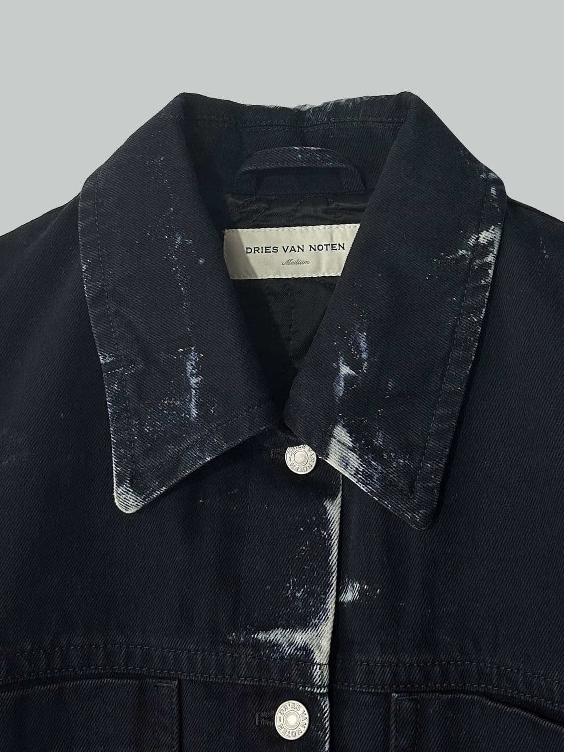 드리스 반 노튼 블리치 퀼팅 데님 자켓 상품이미지4