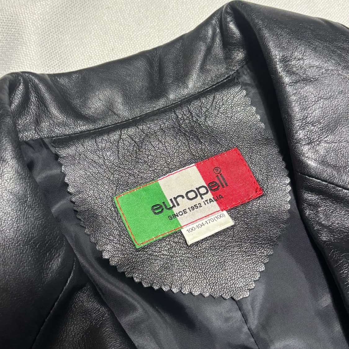 100 빈티지 블랙 가죽 블레이져 상품이미지4