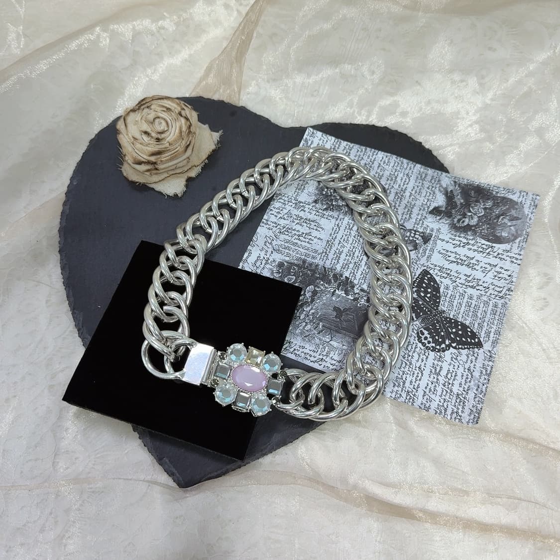 빈티지 빅크토리아 마테 오리엔탈 쿠바체인 목걸이 상품이미지2